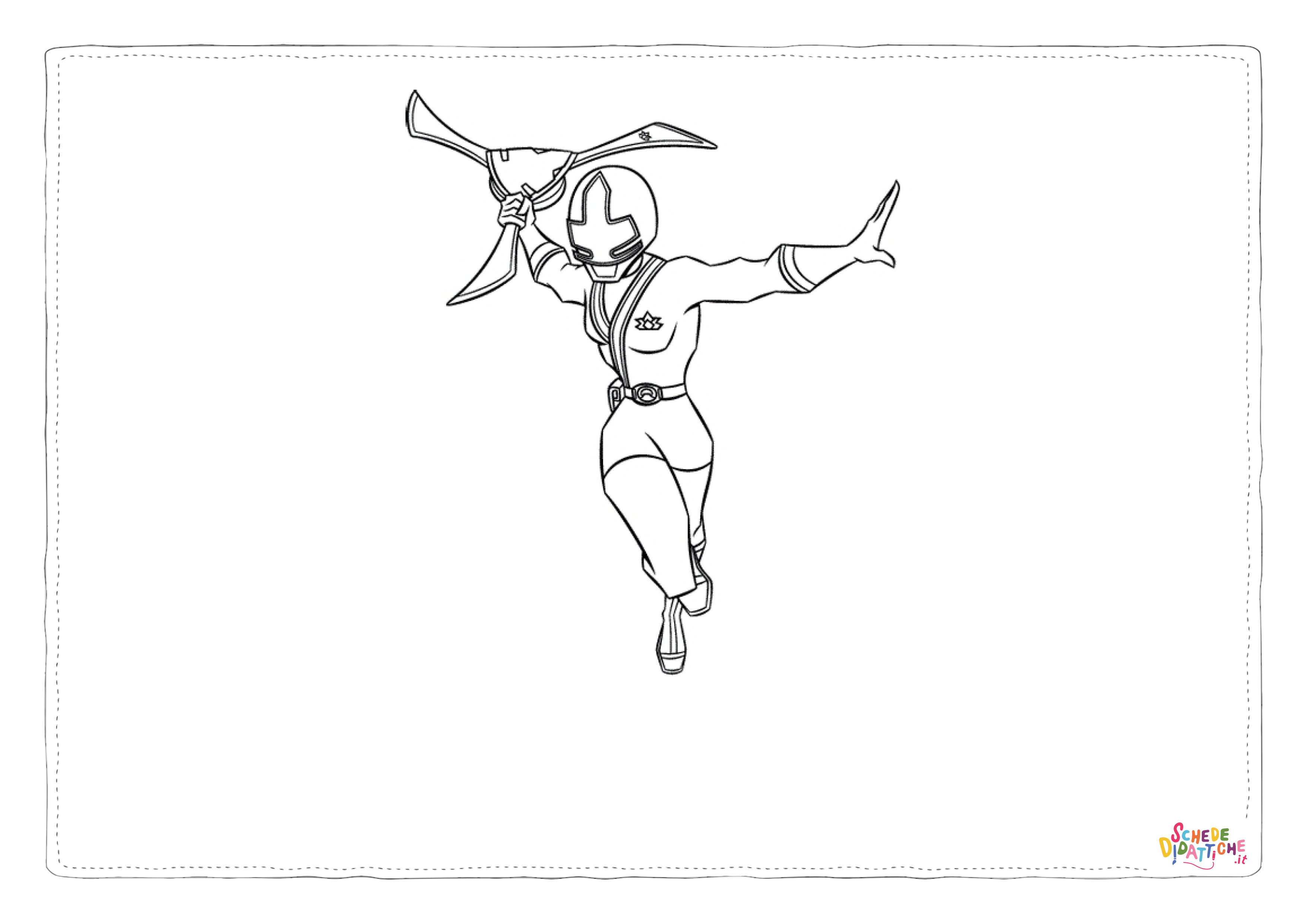 Disegno "Disegno di Power Rangers da stampare e colorare 22" Disegno di Power Rangers da stampare e colorare 22