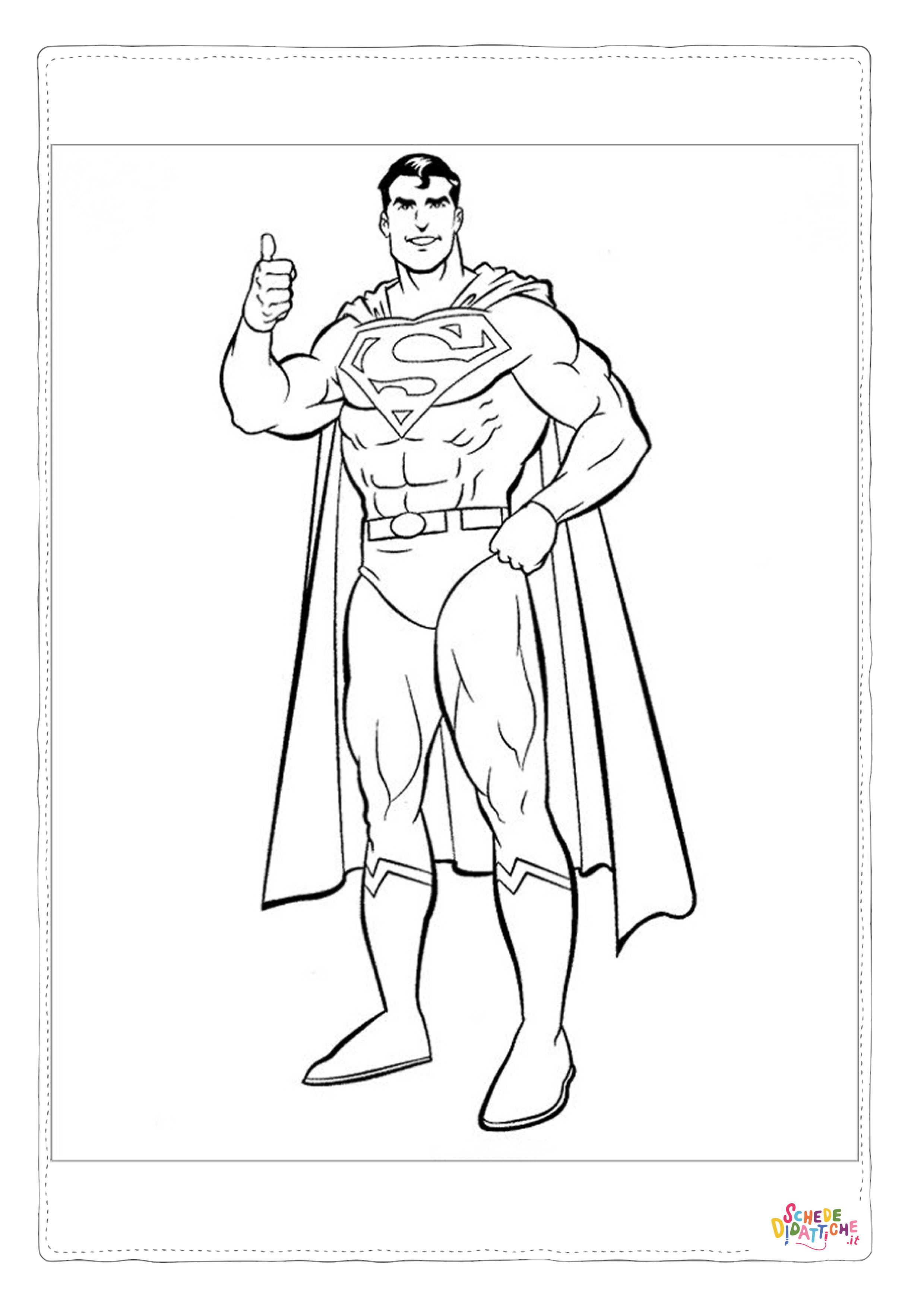 Disegno di Superman da stampare e colorare 38