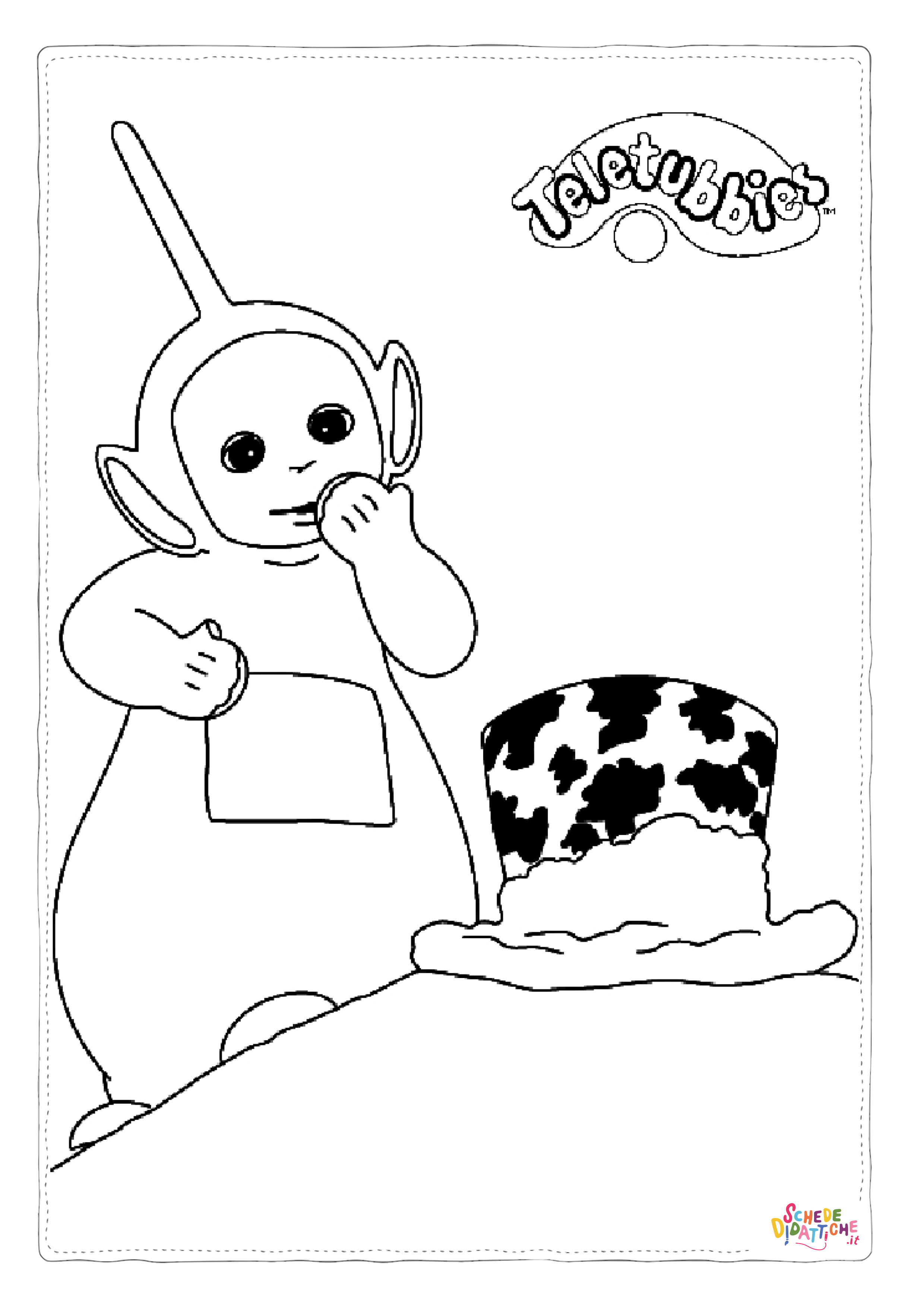 Disegno di Teletubbies da stampare e colorare 3