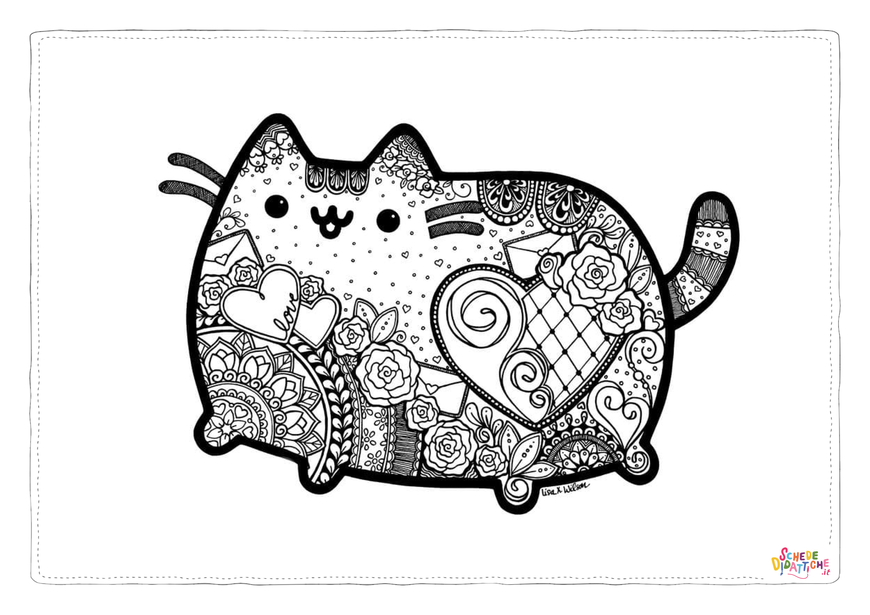 Disegno "Disegno di mandala da stampare e colorare 1005" Disegno di mandala da stampare e colorare 1005
