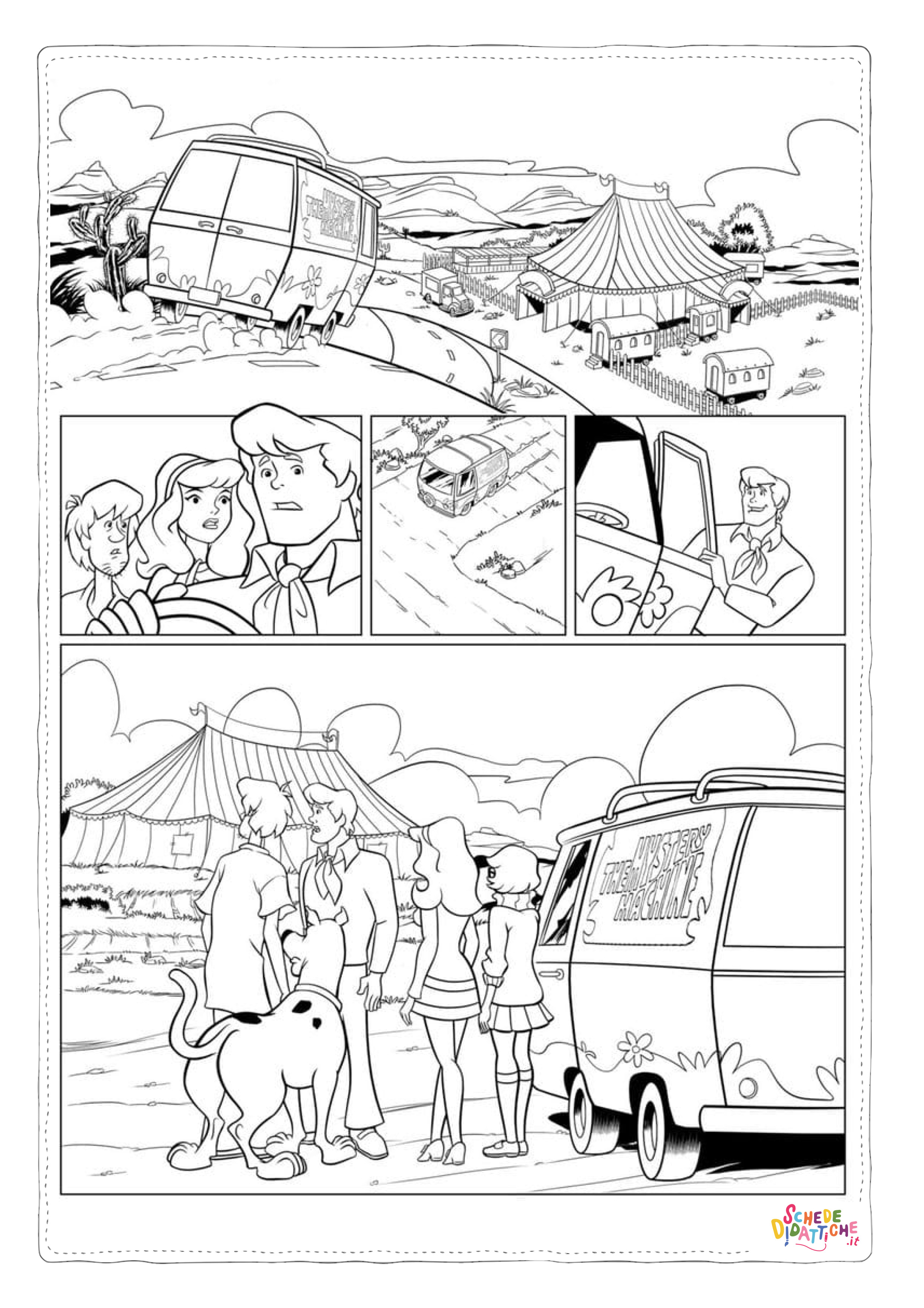 Disegno "Disegno di Scooby Doo da stampare e colorare 82" Disegno di Scooby Doo da stampare e colorare 82