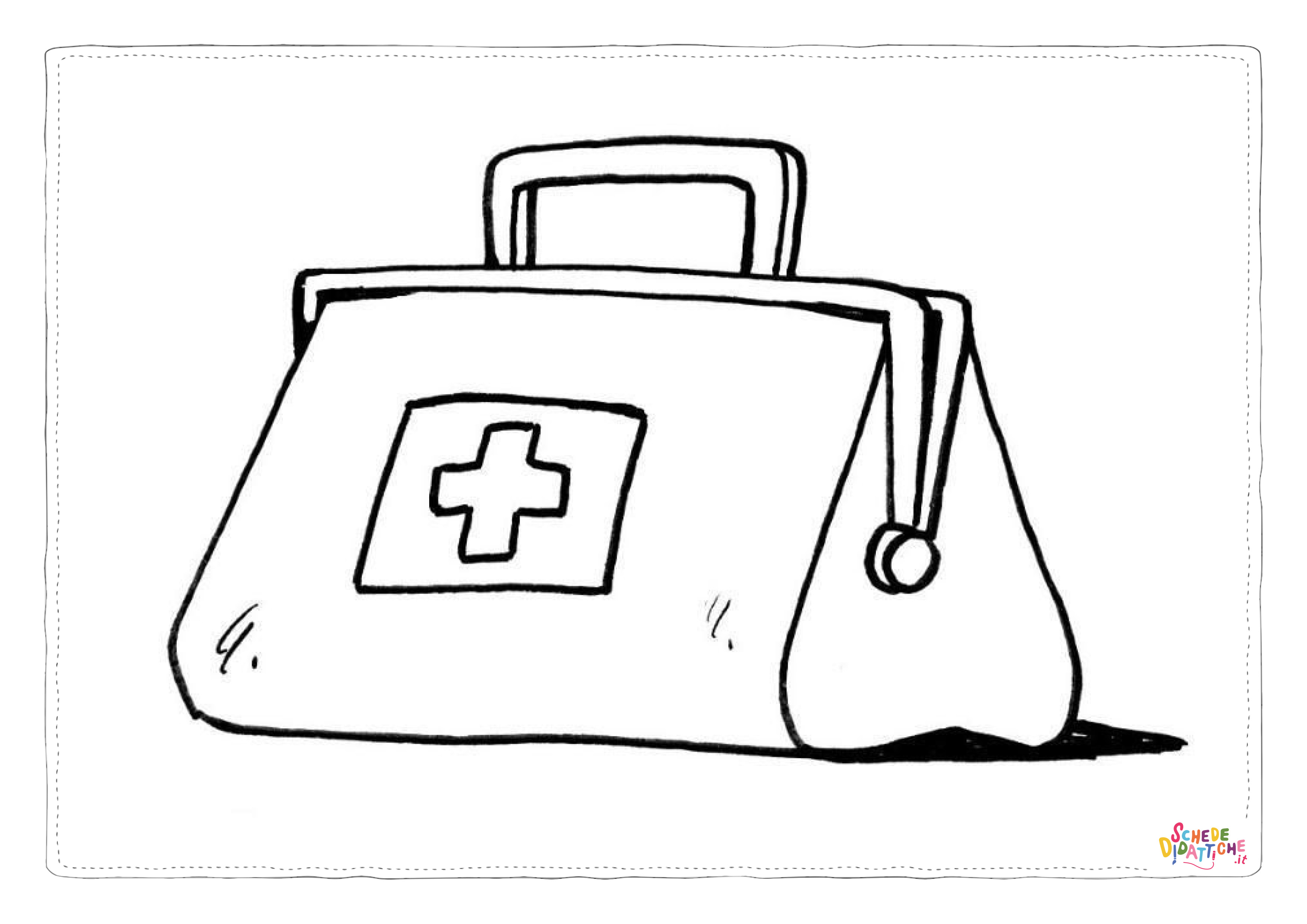 Disegno "Disegno di medicina da stampare e colorare 5" Disegno di medicina da stampare e colorare 5