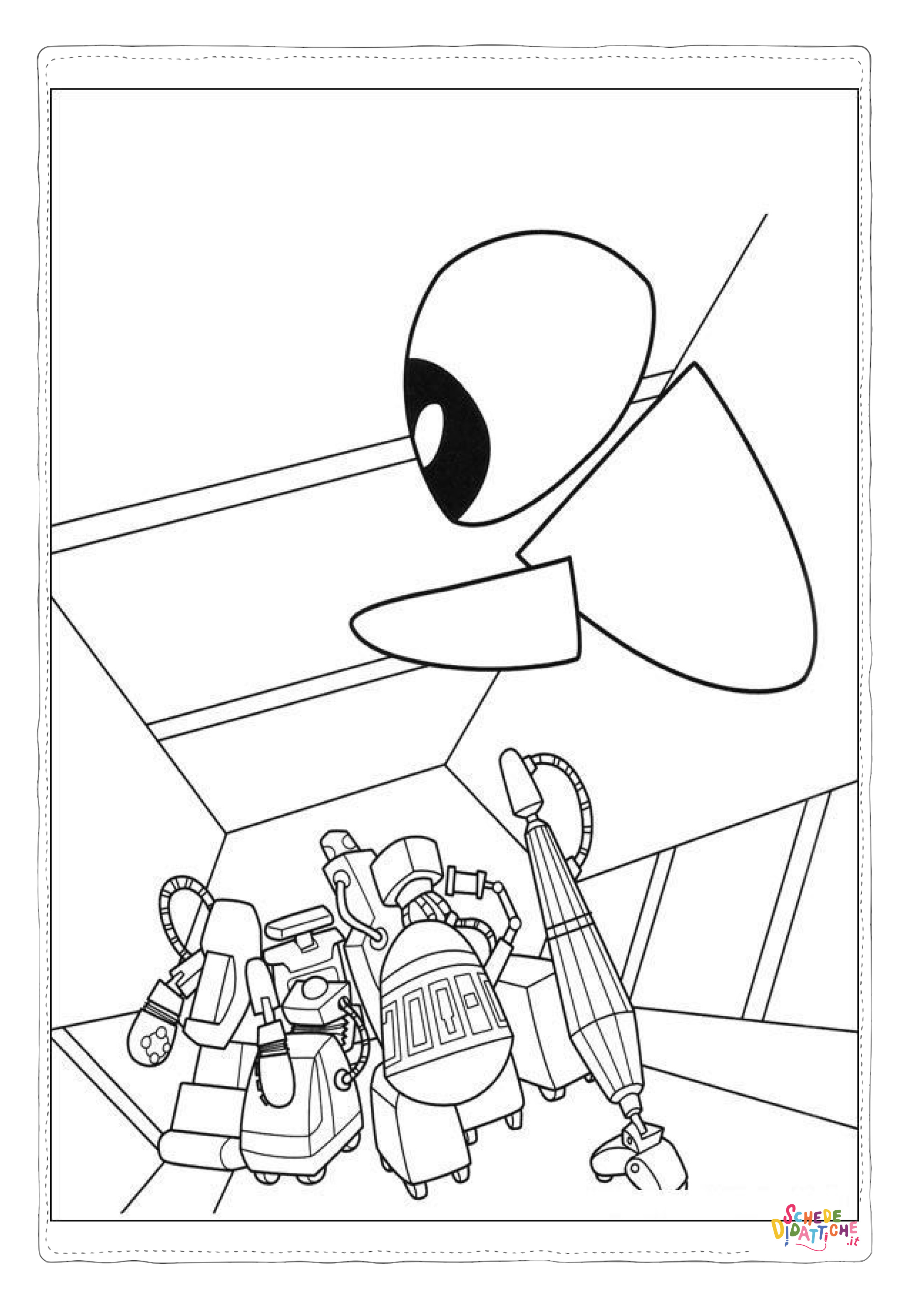 Disegno "Disegno di Wall-E da stampare e colorare 31" Disegno di Wall-E da stampare e colorare 31