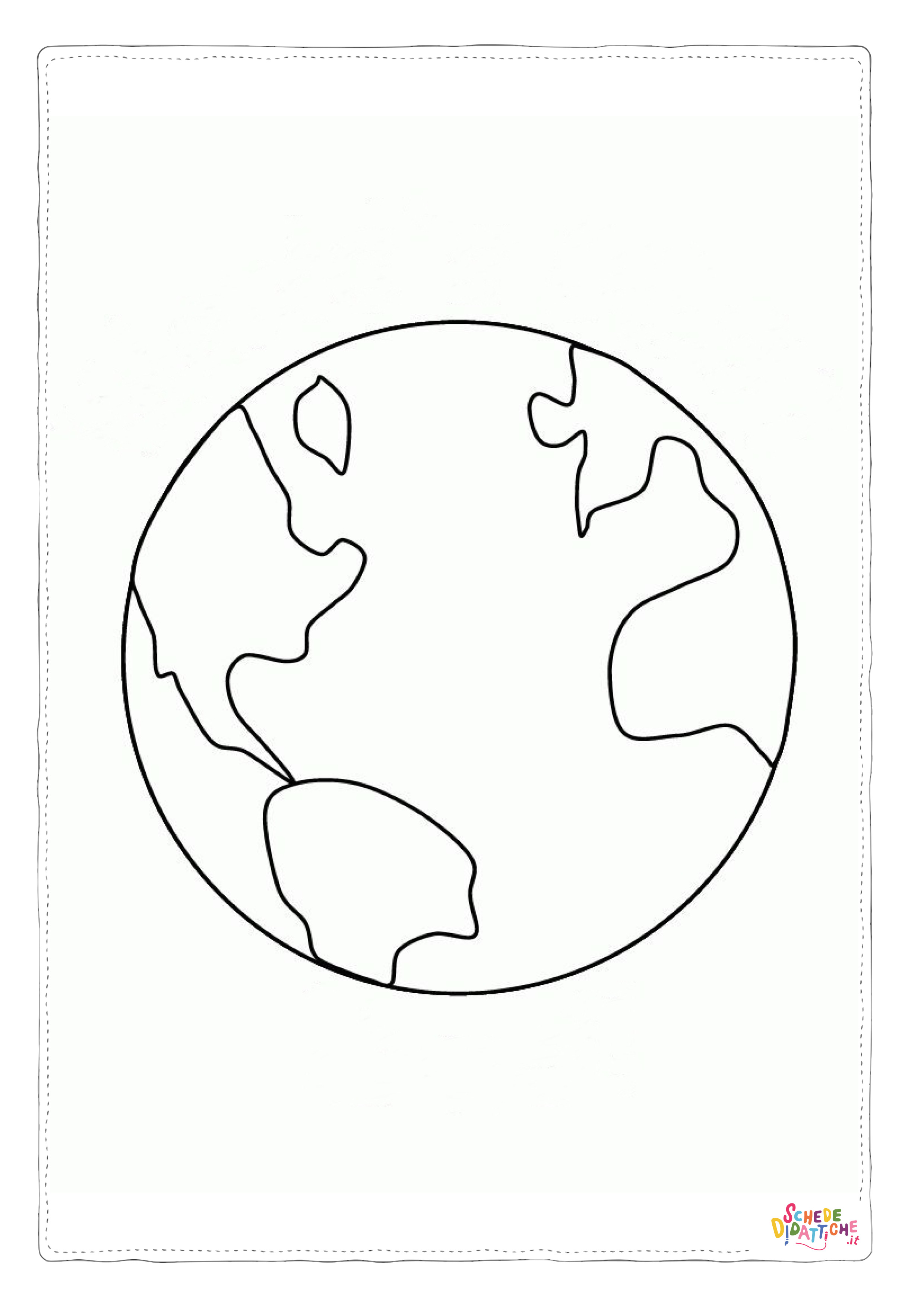 Disegno "Disegno di terra da stampare e colorare" Disegno di terra da stampare e colorare