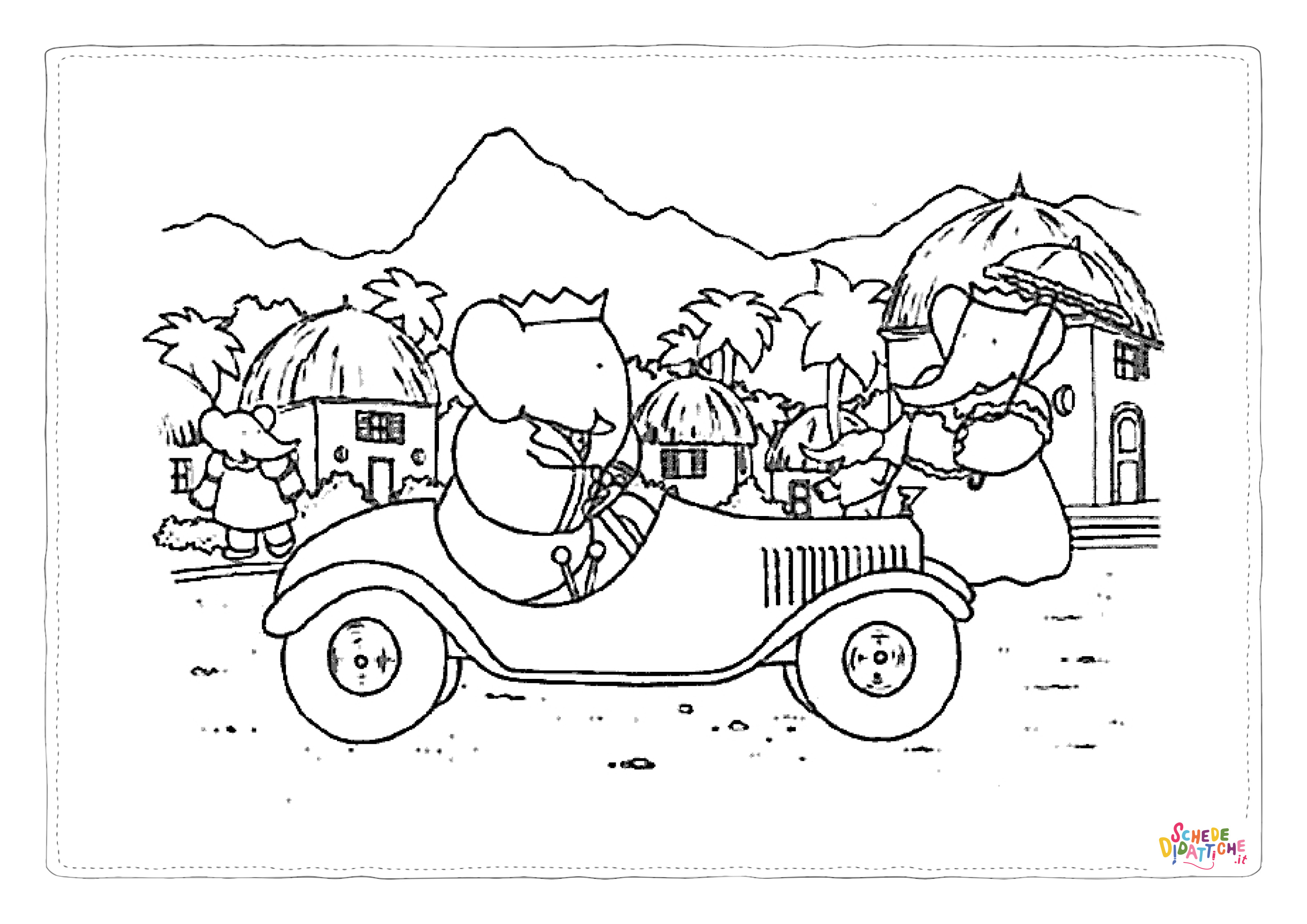 Disegno di Barbapap da stampare e colorare 12