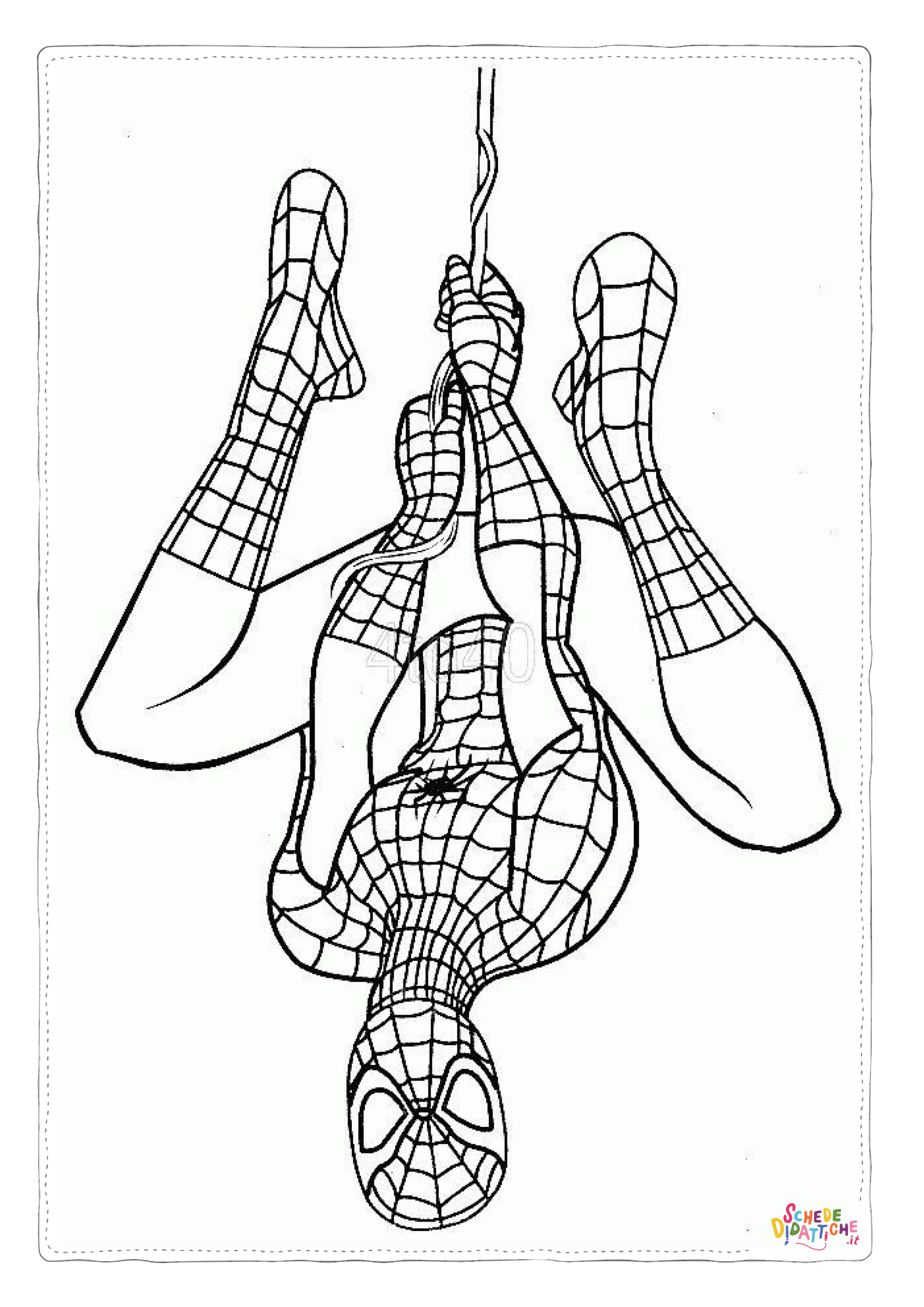 Disegno "Disegno di Spiderman da stampare e colorare 162" Disegno di Spiderman da stampare e colorare 162