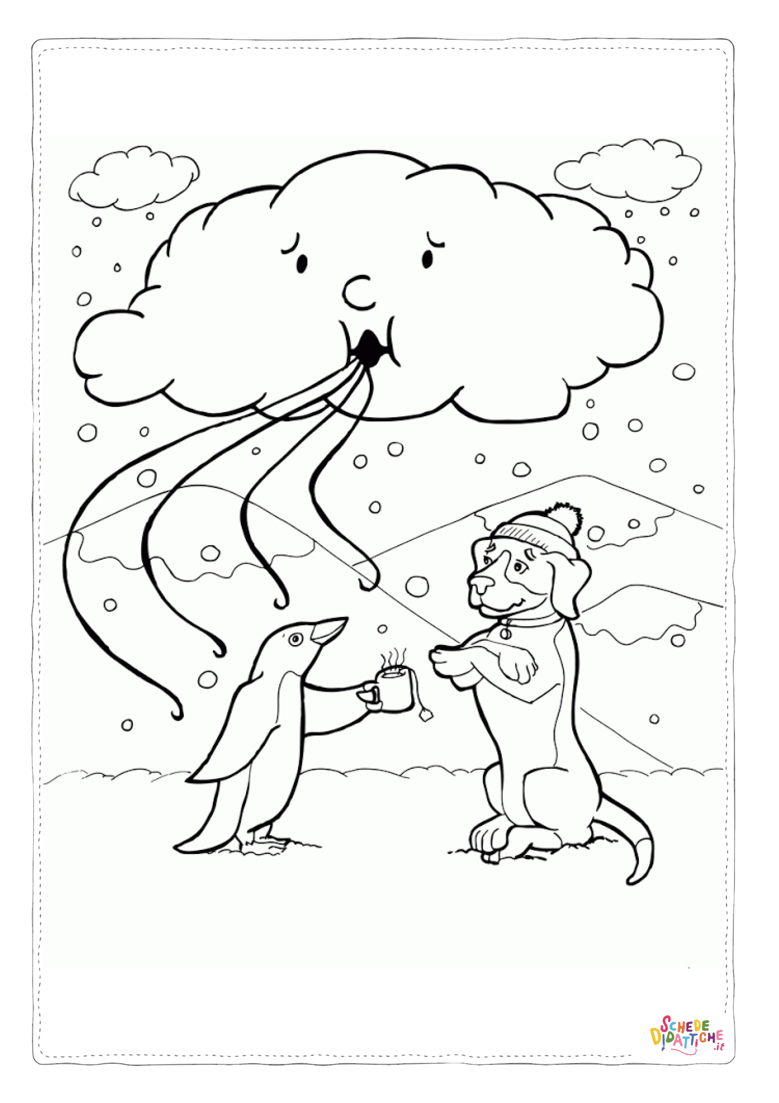 Disegno "Disegno di inverno da stampare e colorare 7" Disegno di inverno da stampare e colorare 7