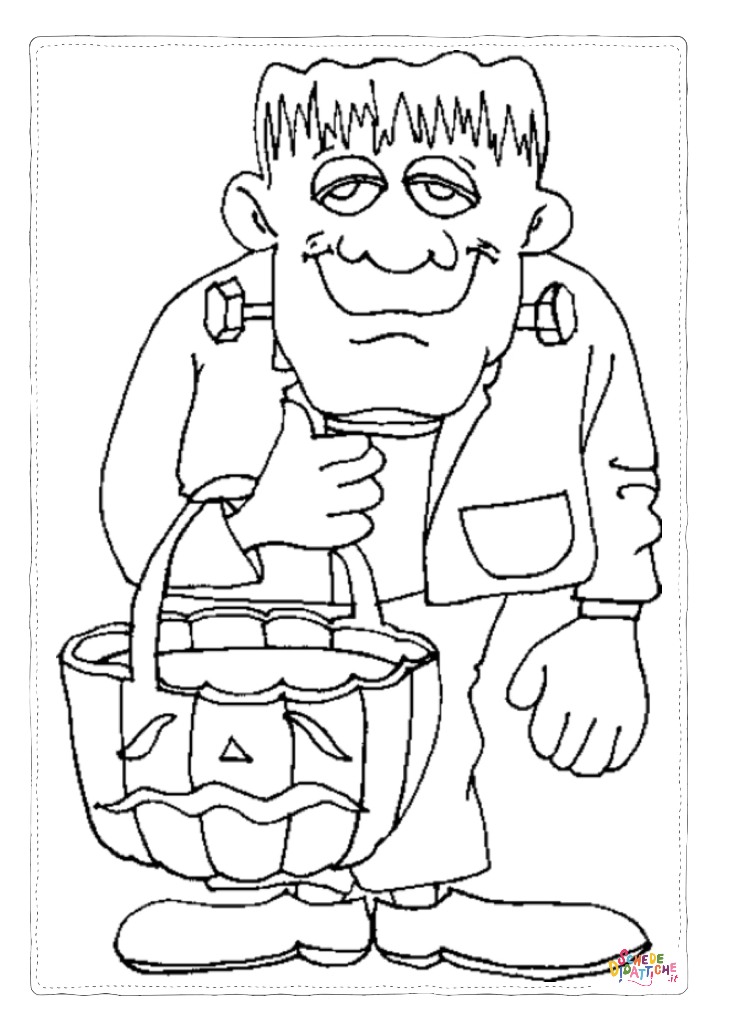 Disegno "Disegno di Frankenstein da stampare e colorare 7" Disegno di Frankenstein da stampare e colorare 7