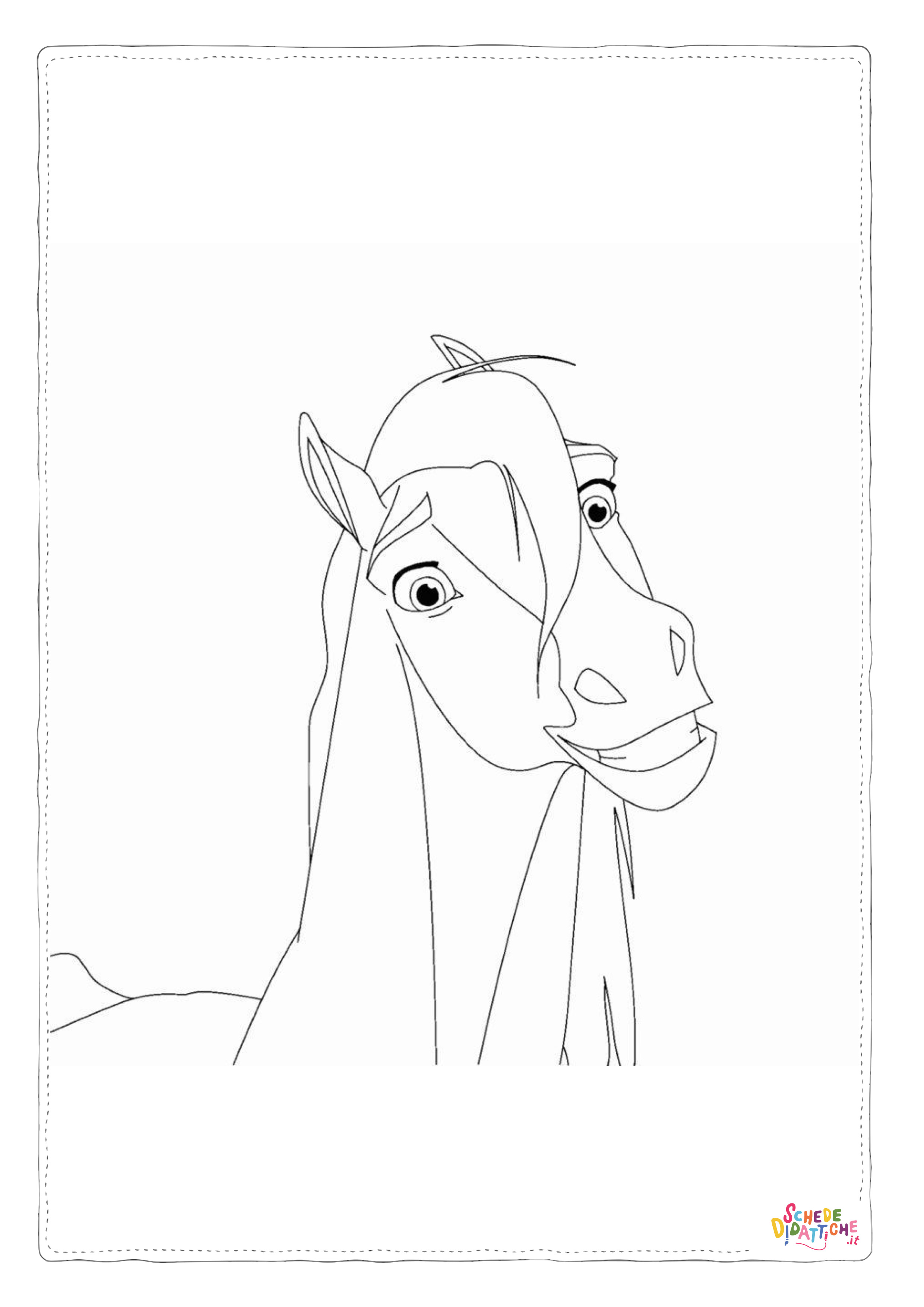 Disegno "Disegno di cavallo da stampare e colorare 256" Disegno di cavallo da stampare e colorare 256