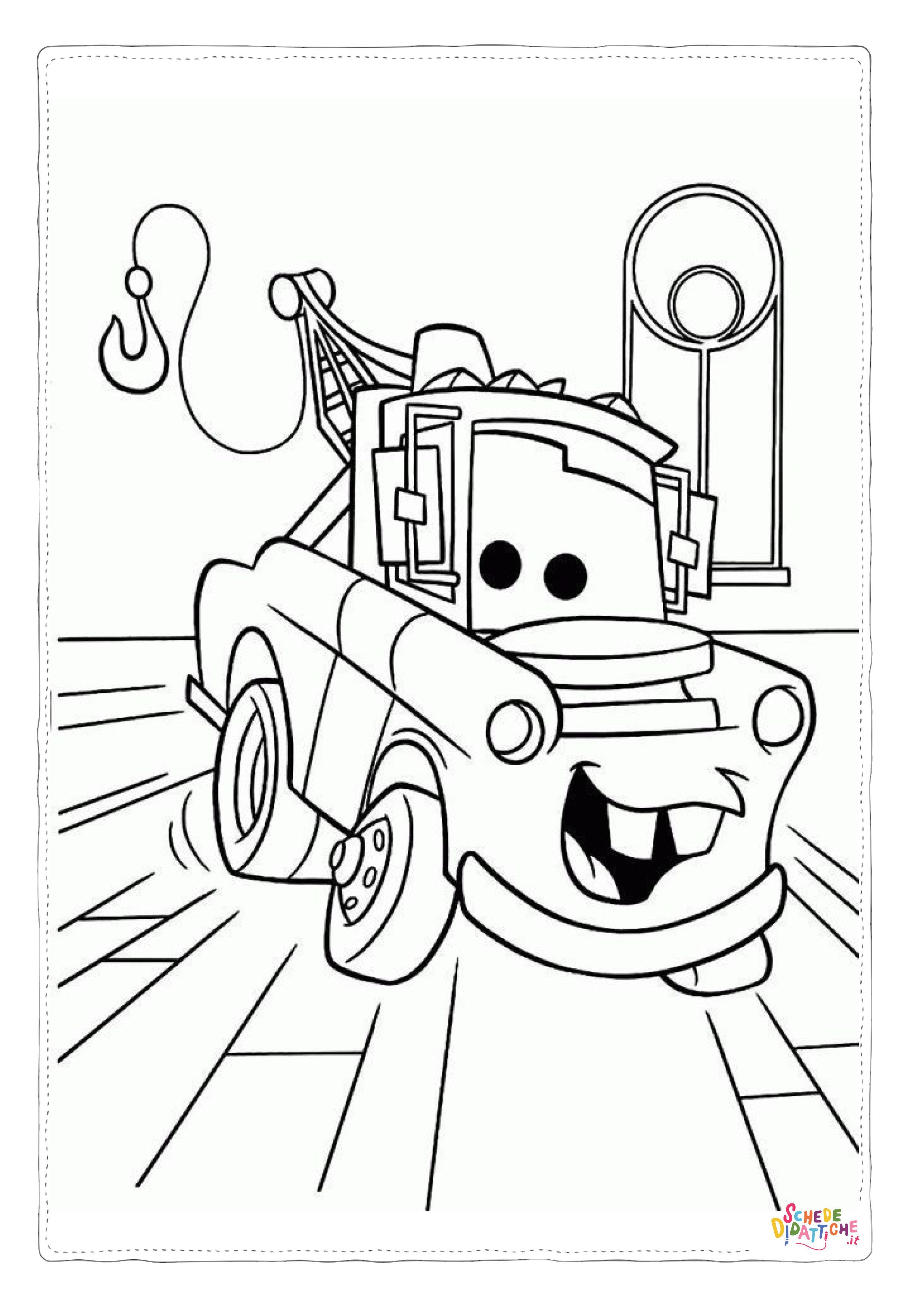 Disegno di Cars da stampare e colorare 262