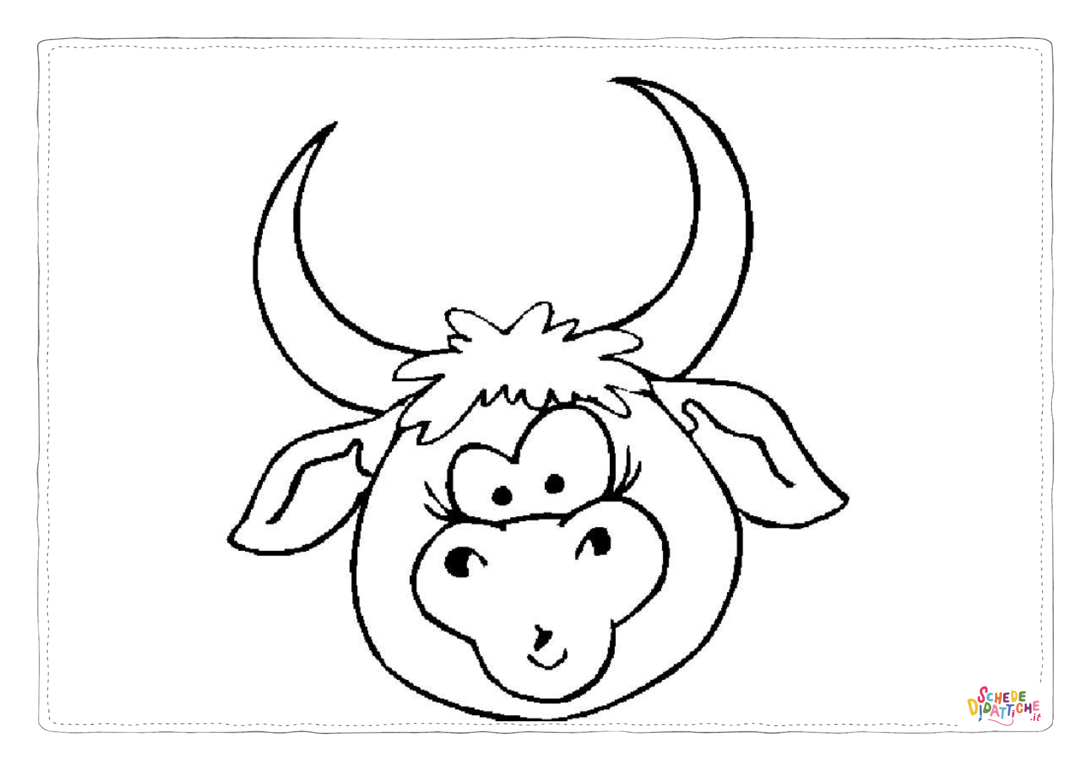 Disegno "Disegno di toro da stampare e colorare 36" Disegno di toro da stampare e colorare 36