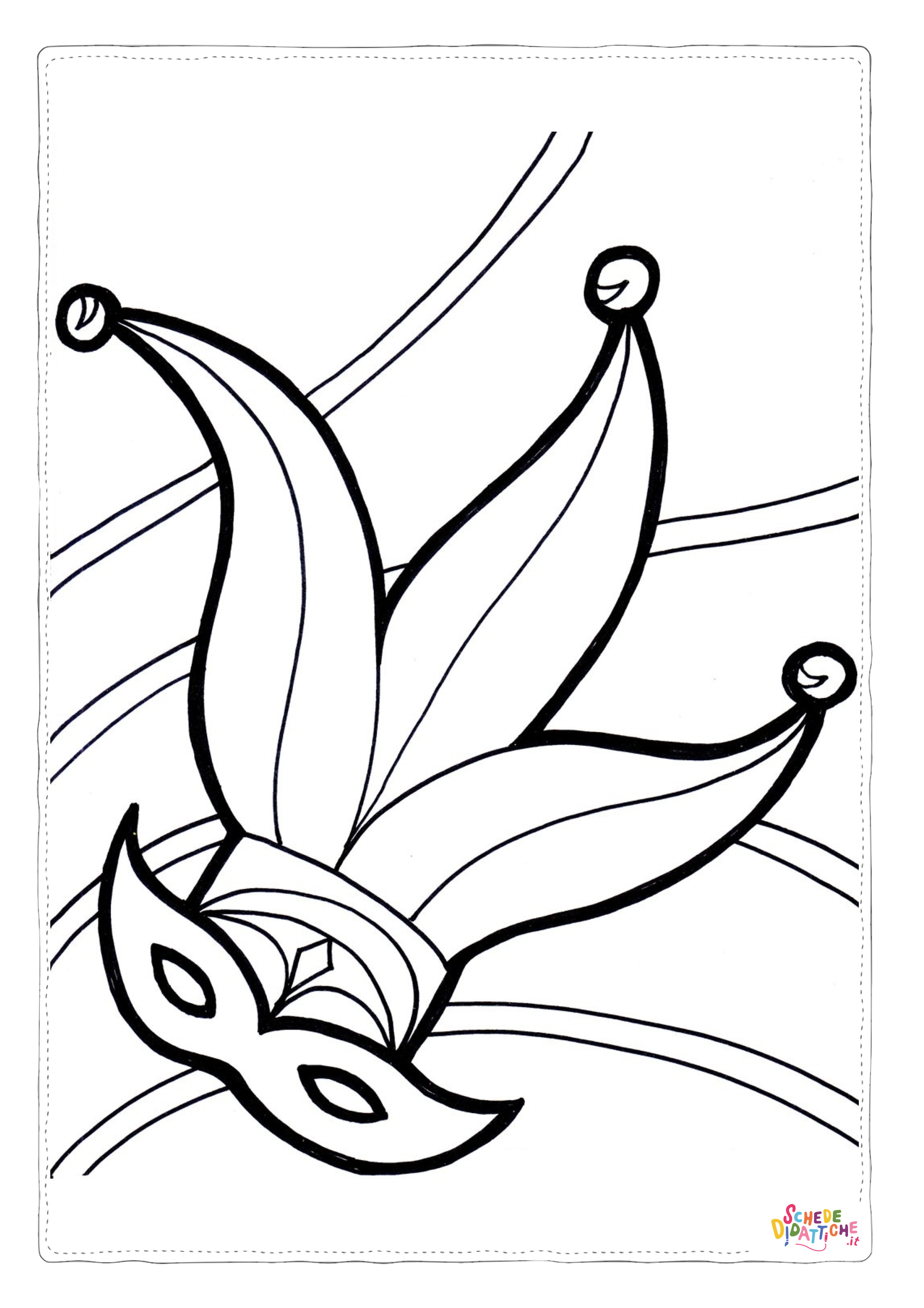 Disegno "Disegno di maschera da stampare e colorare 58" Disegno di maschera da stampare e colorare 58