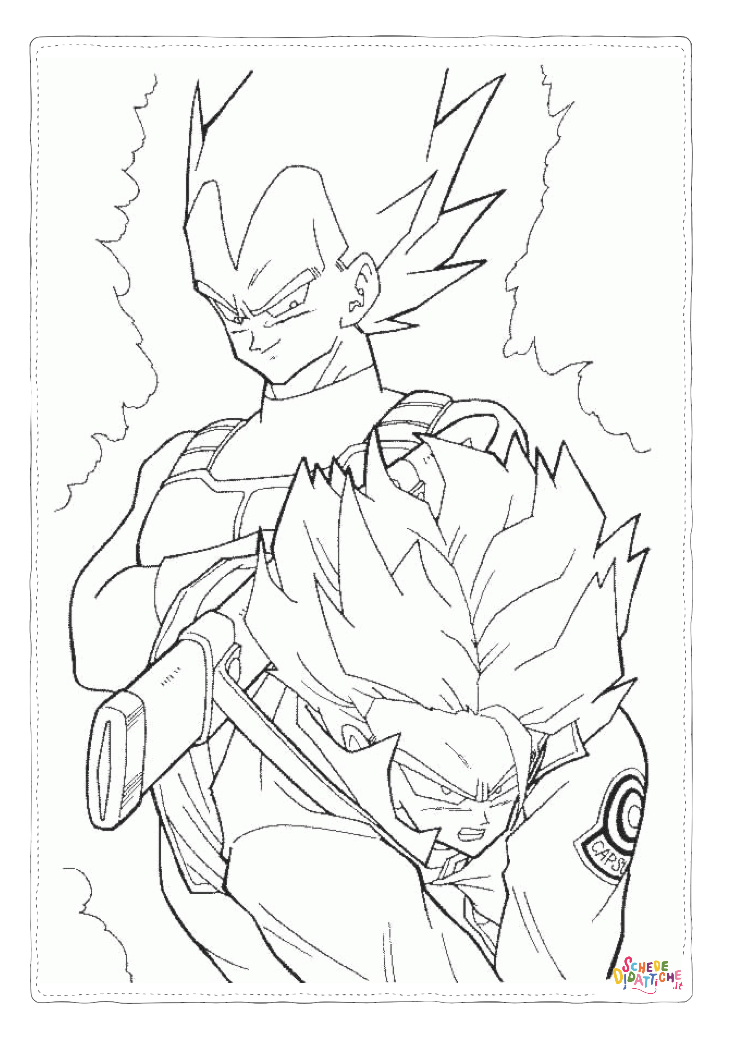 Disegno "Disegno di Dragon Ball da stampare e colorare 12" Disegno di Dragon Ball da stampare e colorare 12