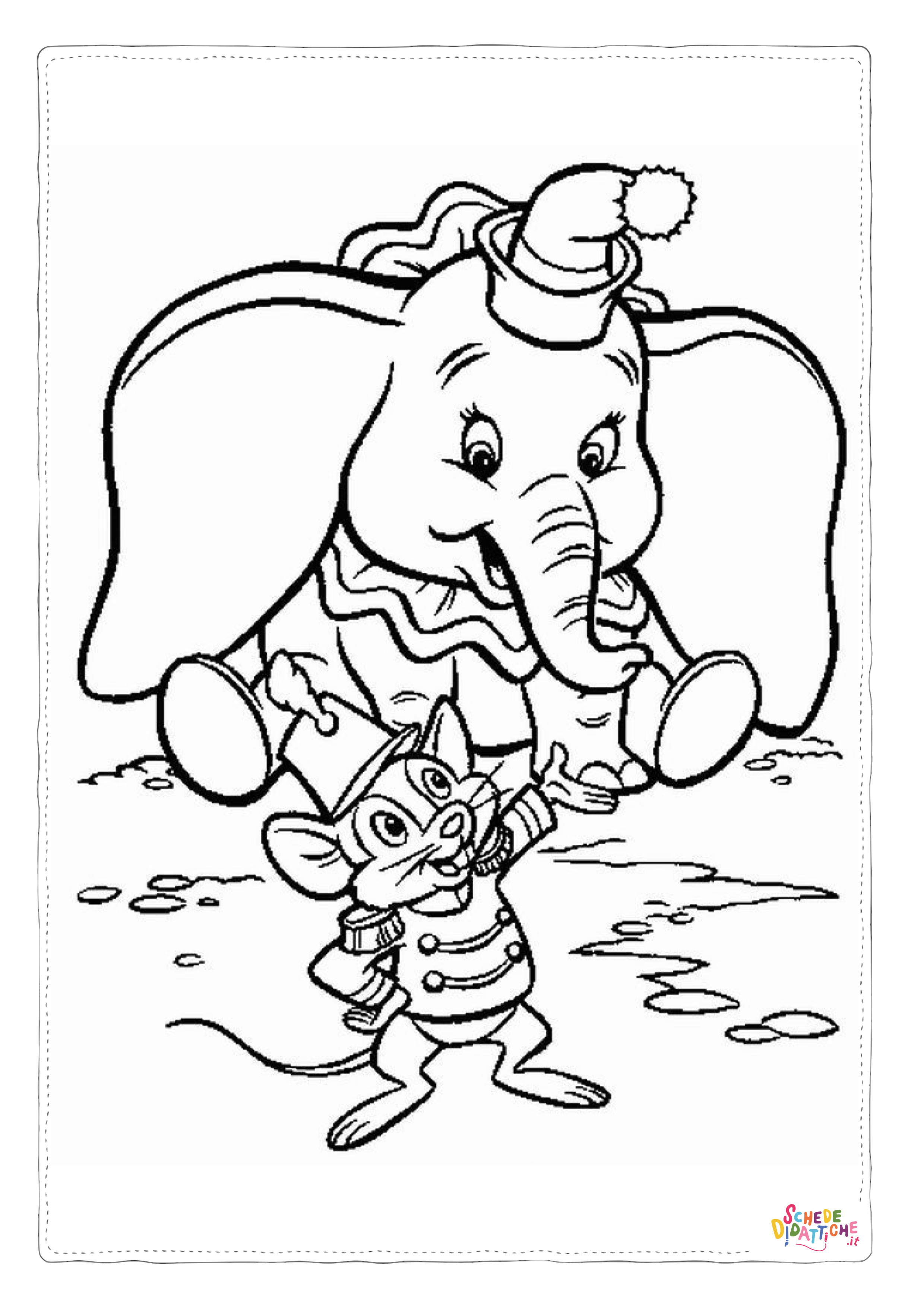 Disegno "Disegno di Dumbo da stampare e colorare 70" Disegno di Dumbo da stampare e colorare 70