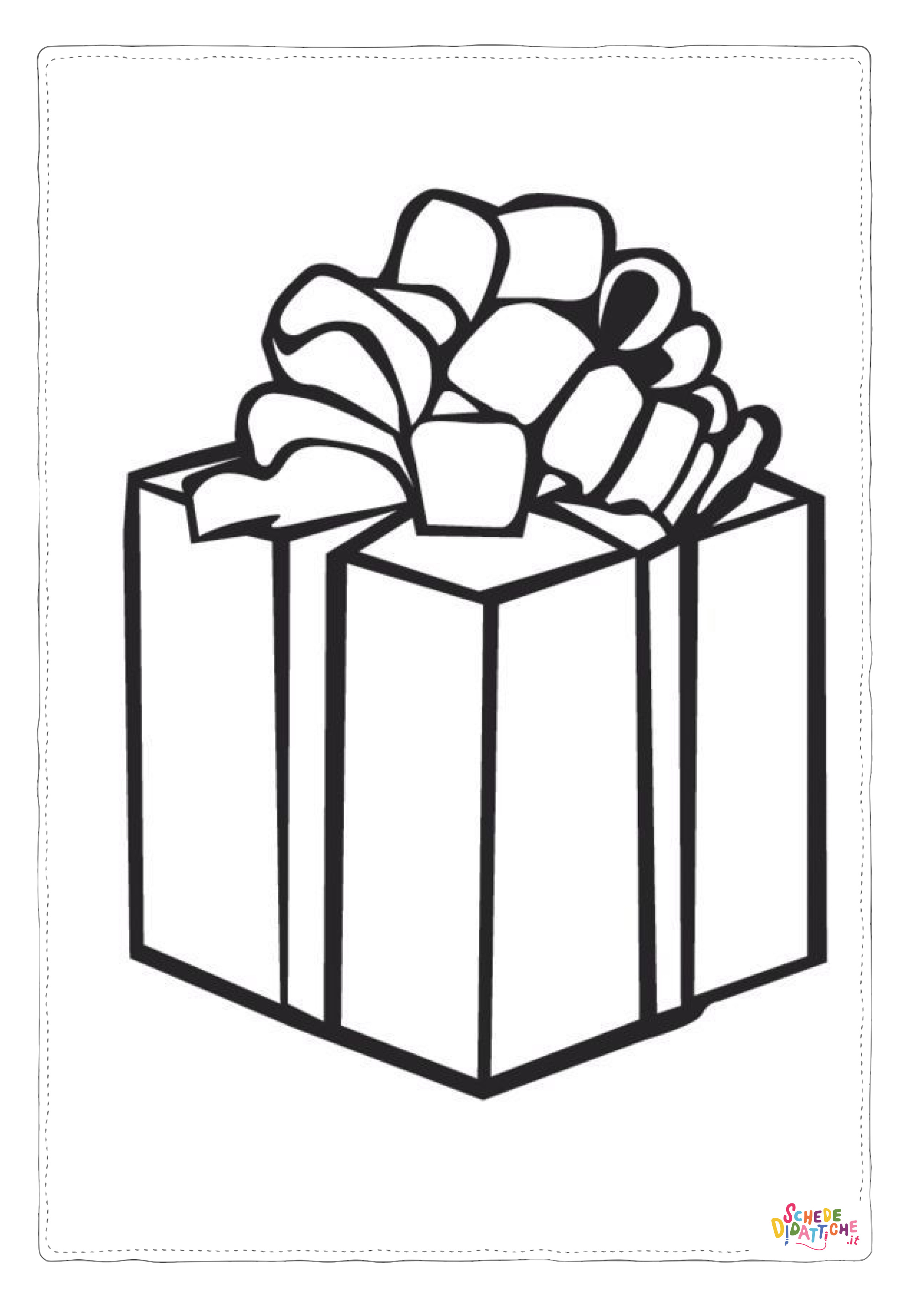 Disegno "Disegno di regalo da stampare e colorare 36" Disegno di regalo da stampare e colorare 36