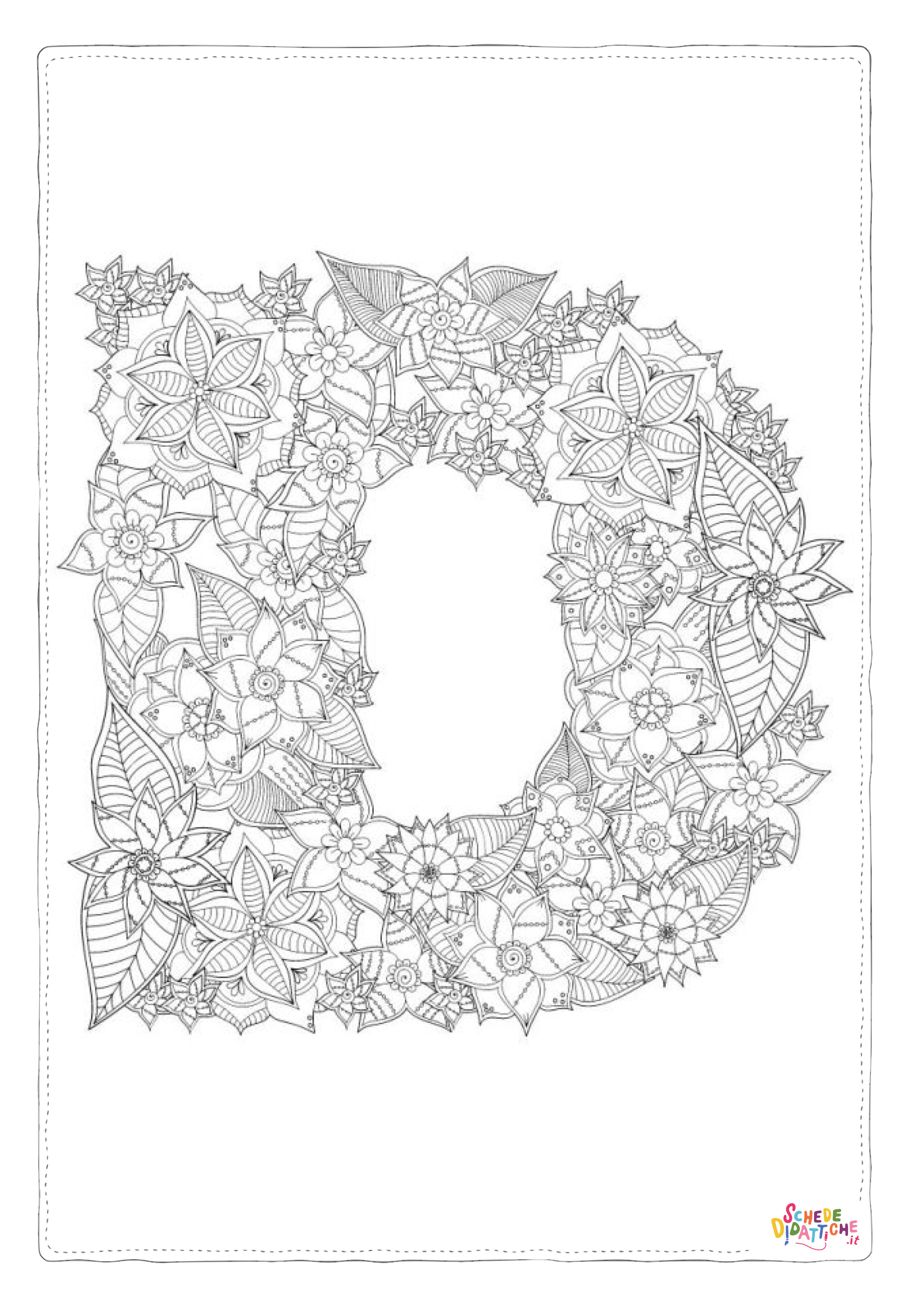 Disegno "Disegno di lettera dell'alfabeto da stampare e colorare 118" Disegno di lettera dell'alfabeto da stampare e colorare 118