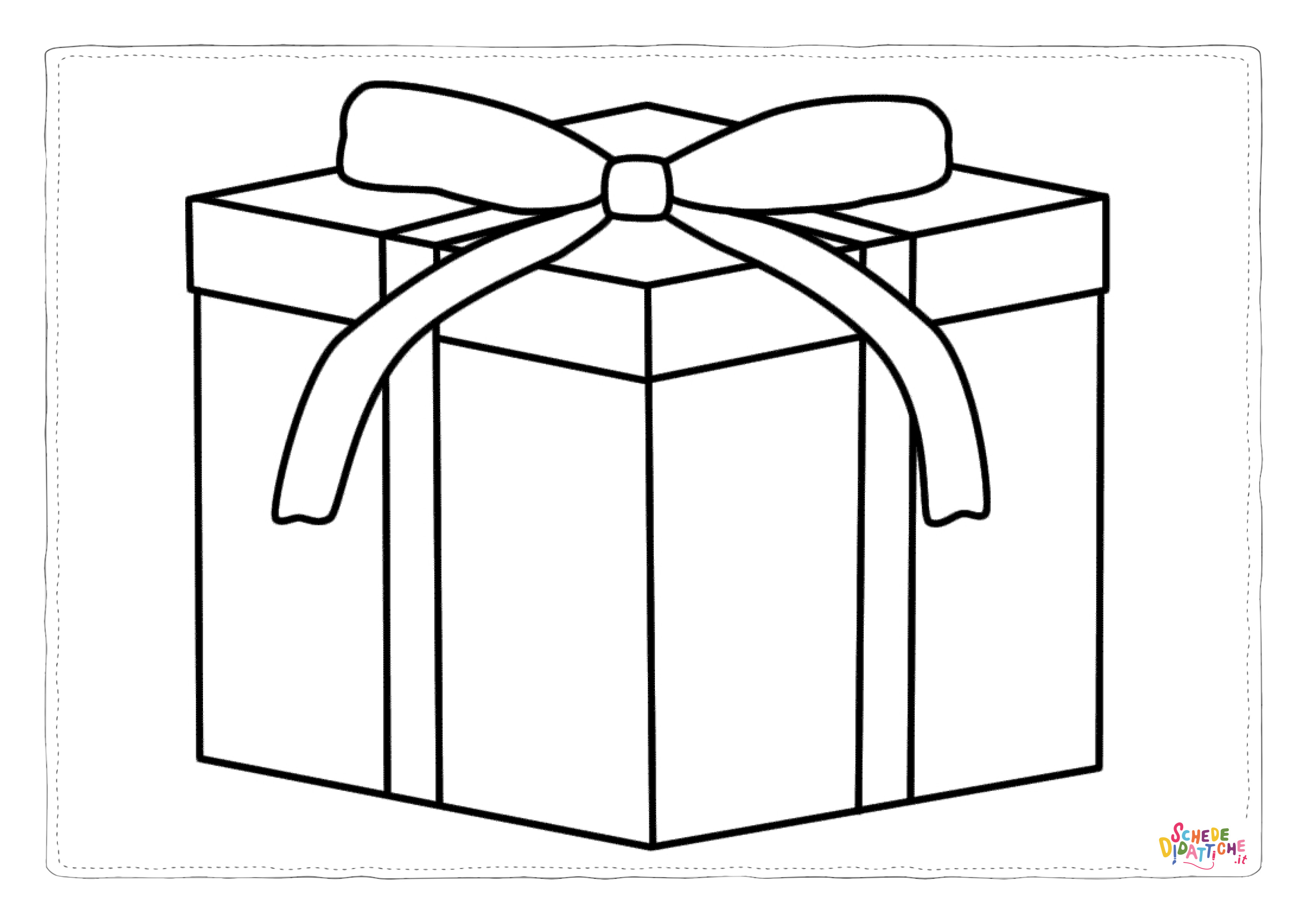 Disegno "Disegno di regalo da stampare e colorare 17" Disegno di regalo da stampare e colorare 17