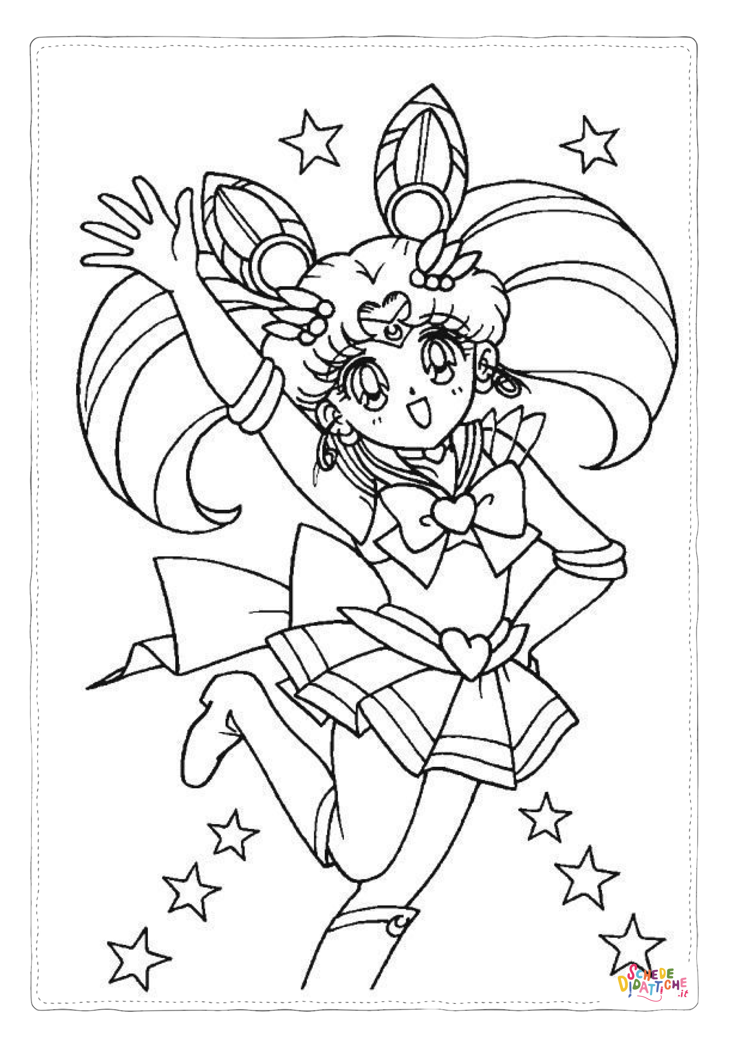Disegno di Sailor Moon da stampare e colorare 44