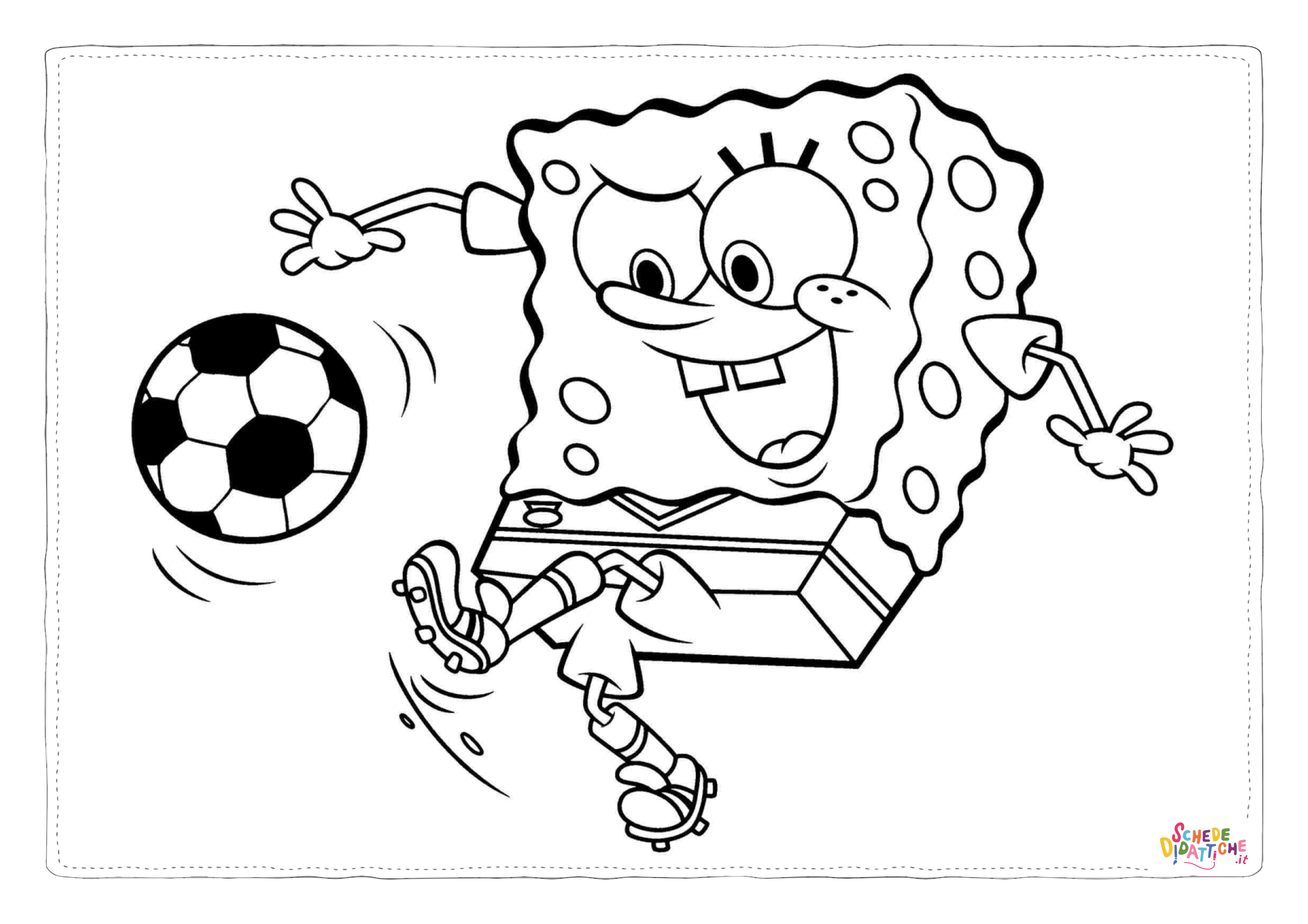 Disegno "Disegno di Spongebob da stampare e colorare 81" Disegno di Spongebob da stampare e colorare 81