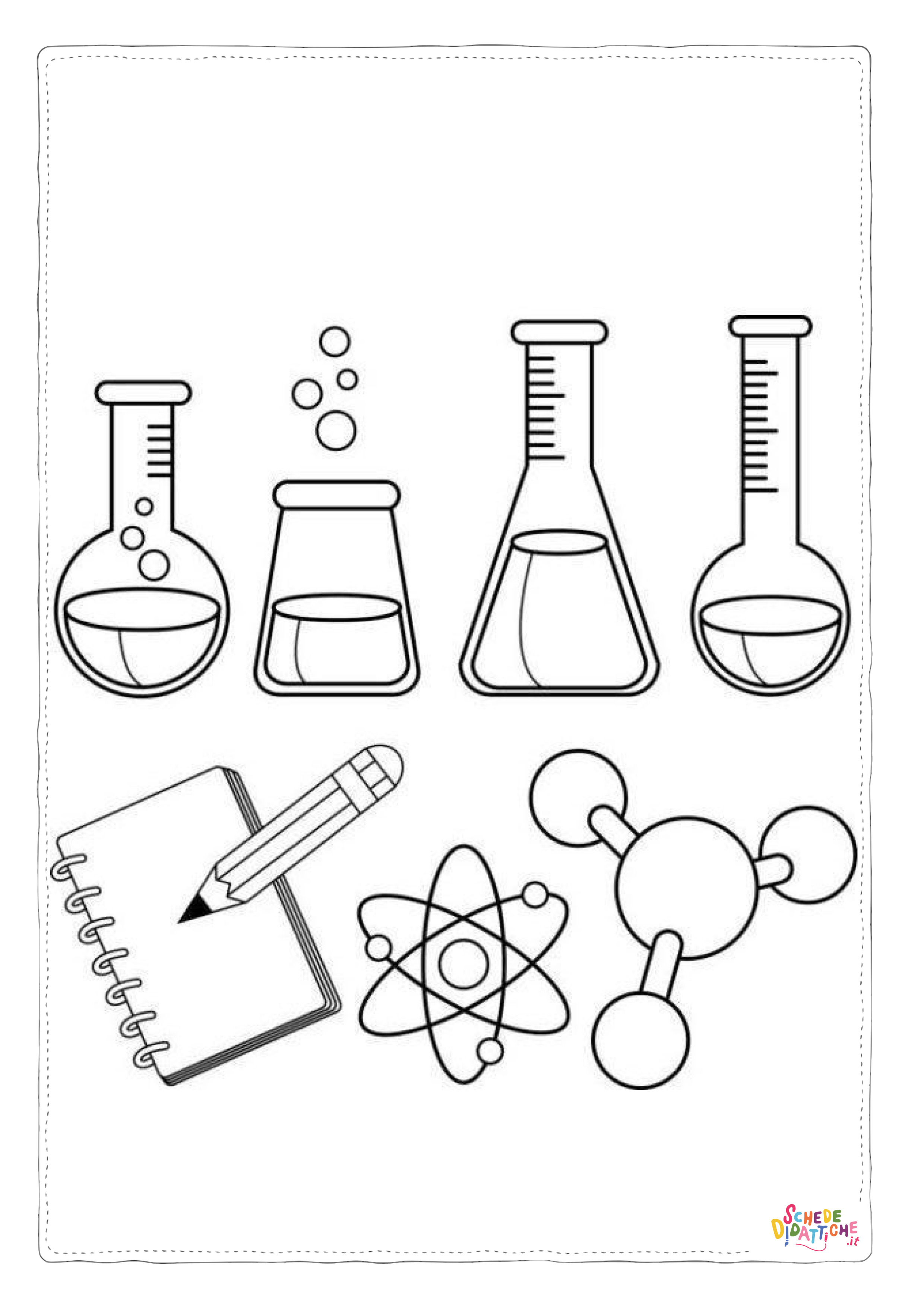 Disegno "Disegno di scienziato da stampare e colorare 13" Disegno di scienziato da stampare e colorare 13