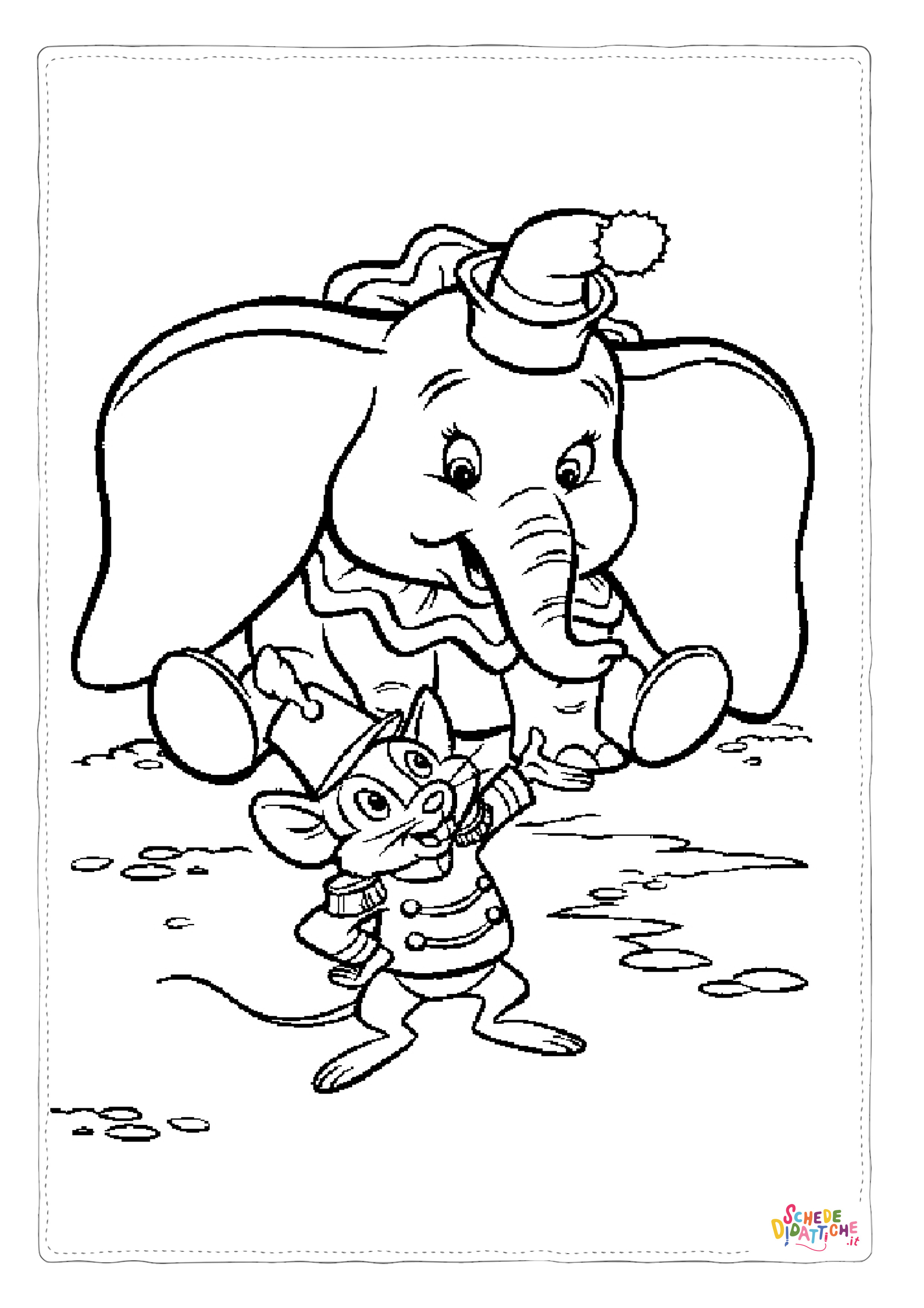 Disegno "Disegno di Dumbo da stampare e colorare 60" Disegno di Dumbo da stampare e colorare 60