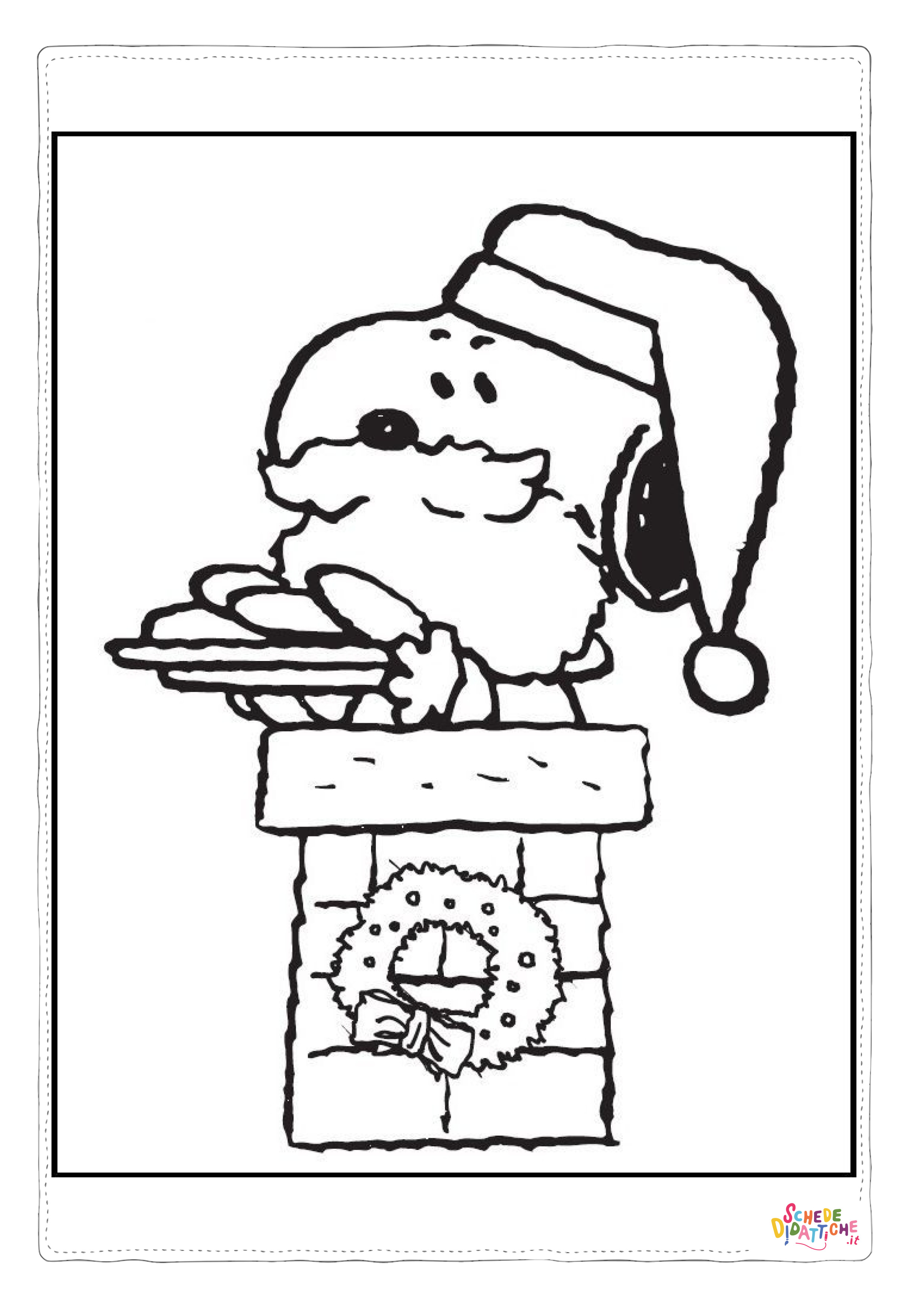 Disegno di Snoopy da stampare e colorare 24