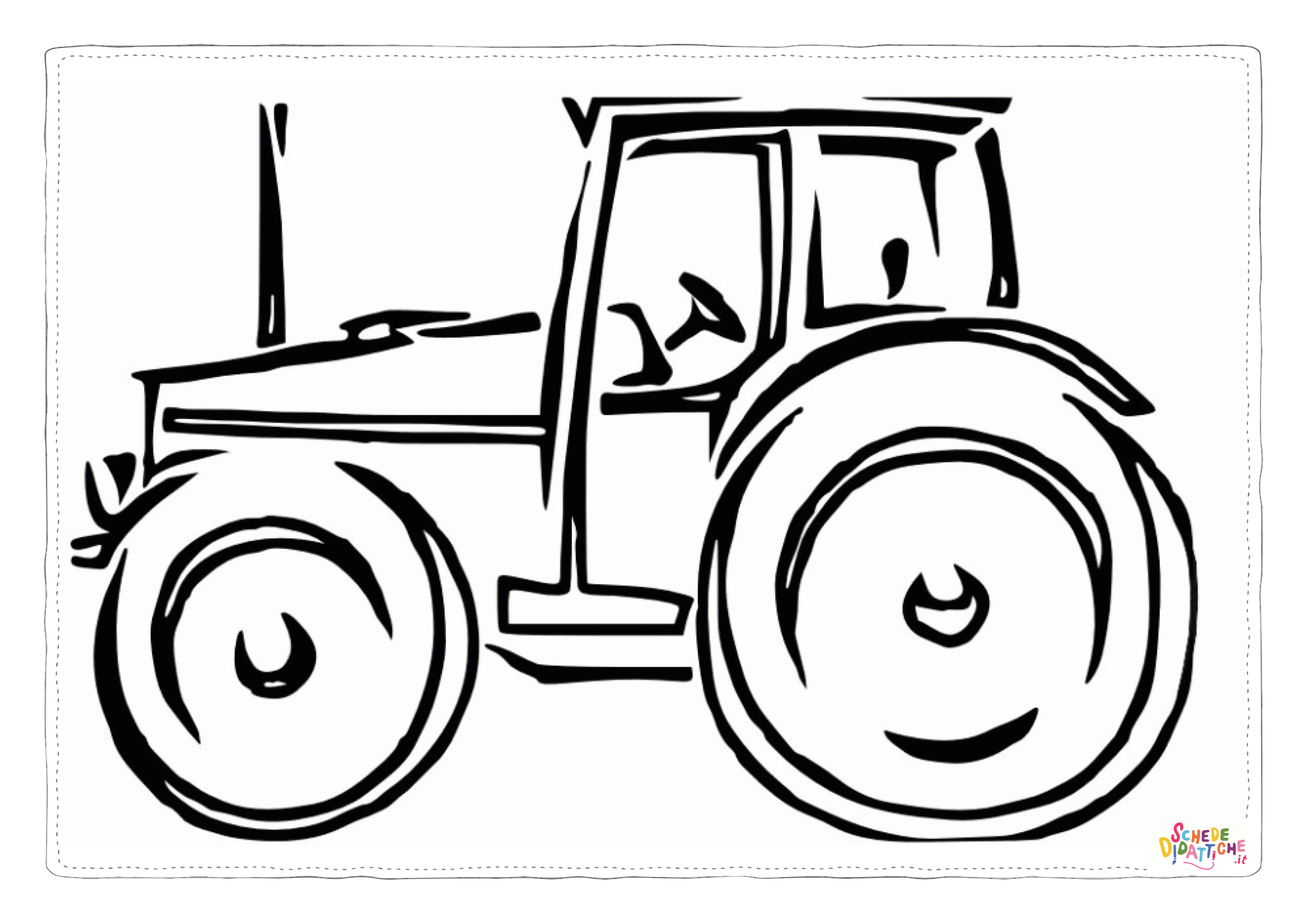 Disegno "Disegno di trattore da stampare e colorare 8" Disegno di trattore da stampare e colorare 8