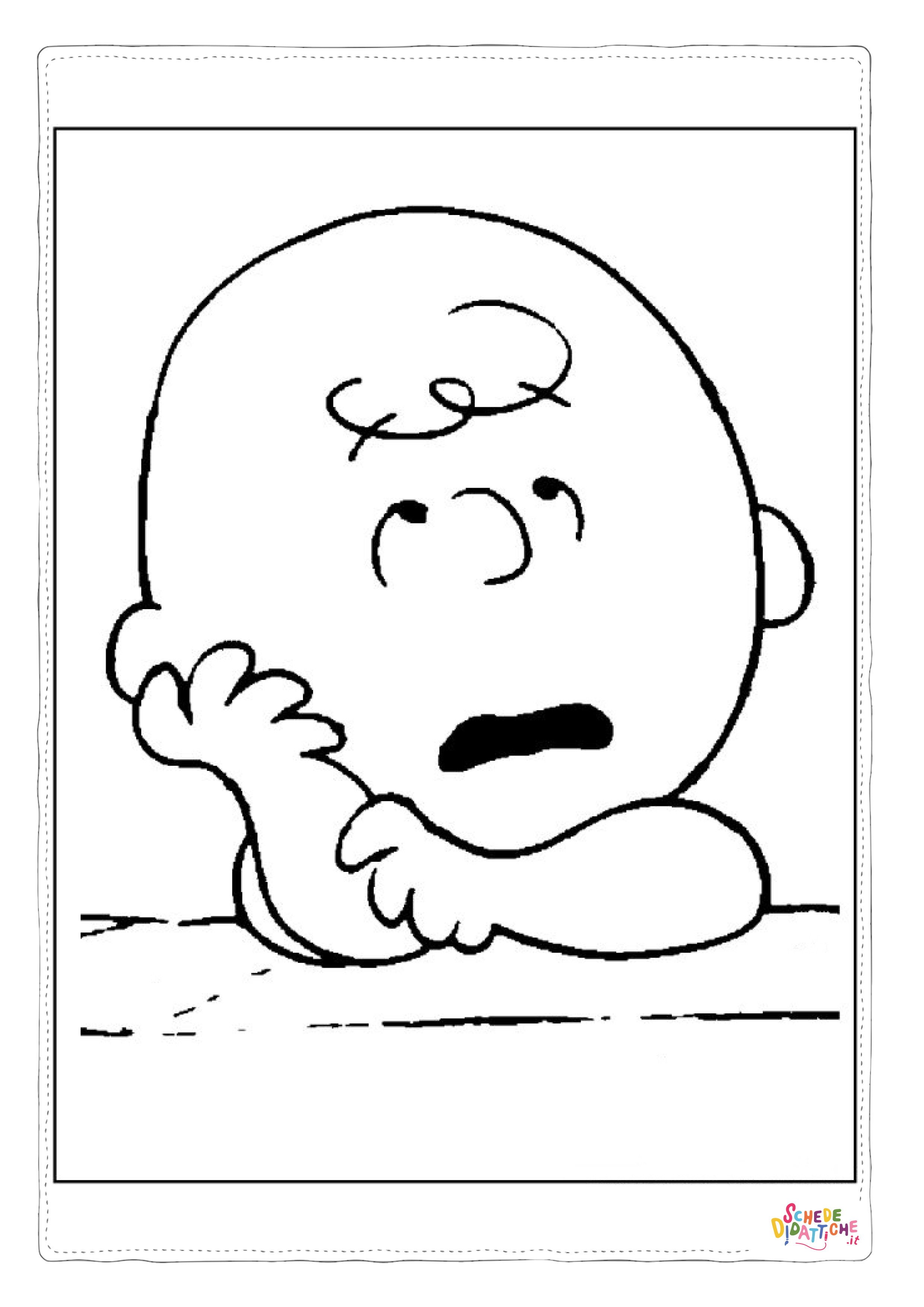 Disegno "Disegno di Snoopy da stampare e colorare 41" Disegno di Snoopy da stampare e colorare 41