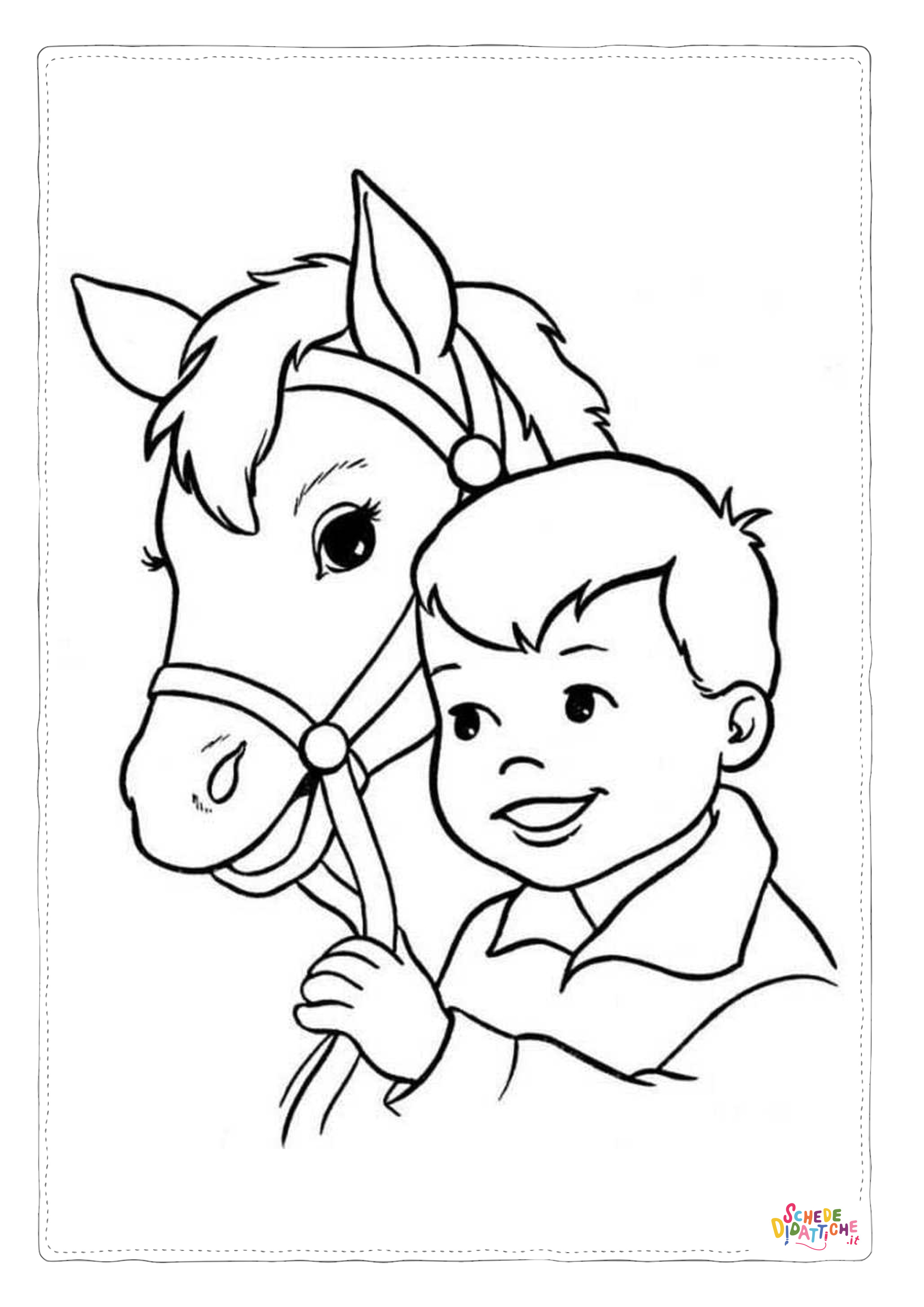 Disegno "Disegno di cavallo da stampare e colorare 134" Disegno di cavallo da stampare e colorare 134