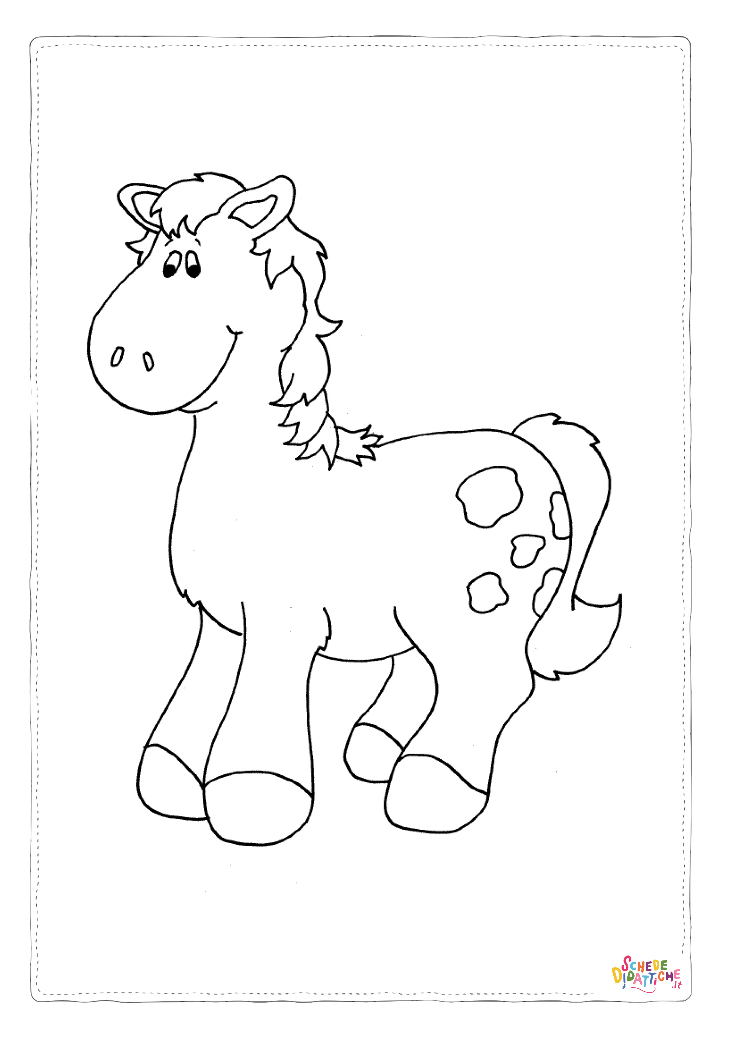 Disegno "Disegno di cavallo da stampare e colorare 75" Disegno di cavallo da stampare e colorare 75