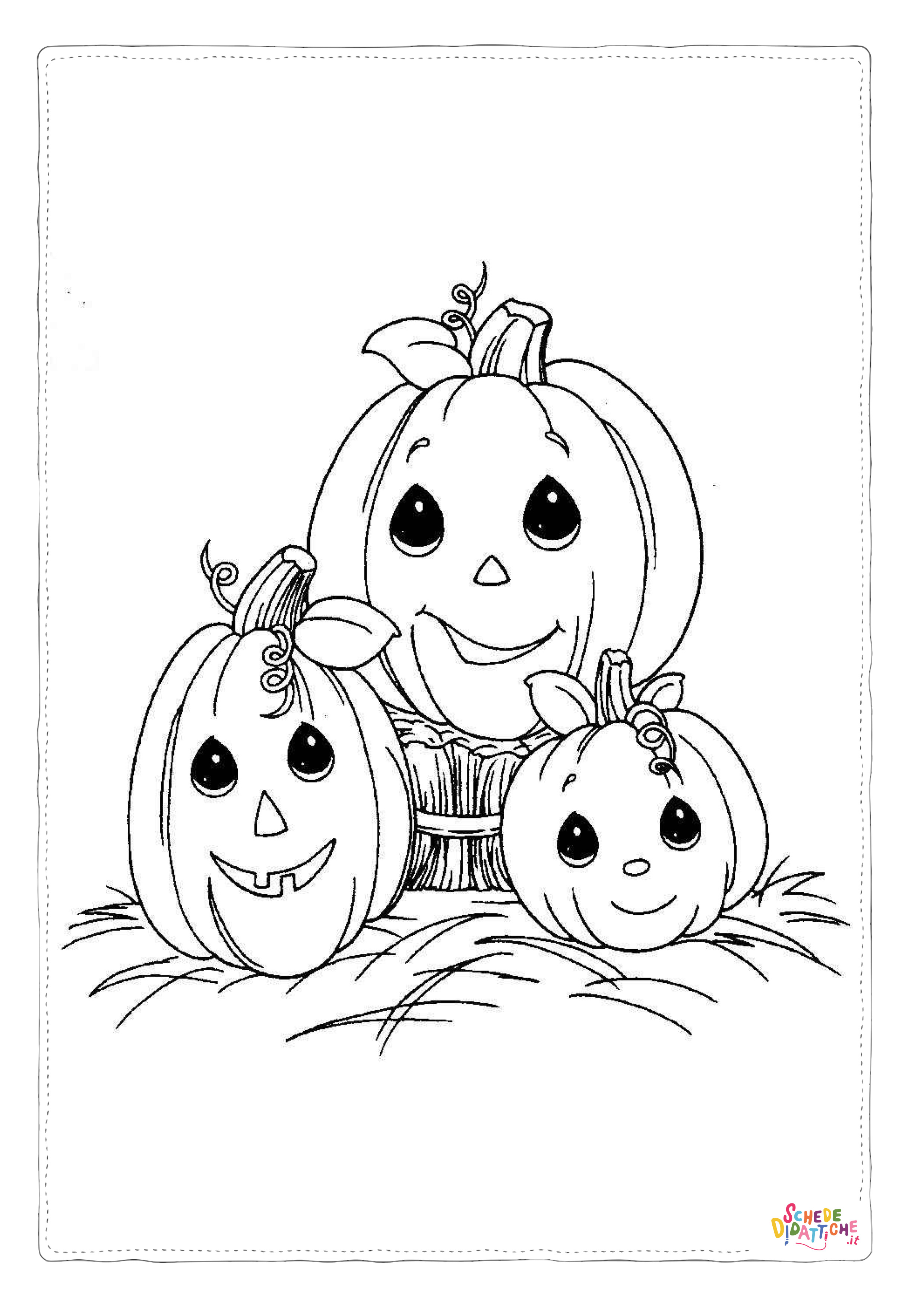 Disegno "Disegno di zucca di Halloween da stampare e colorare 183" Disegno di zucca di Halloween da stampare e colorare 183