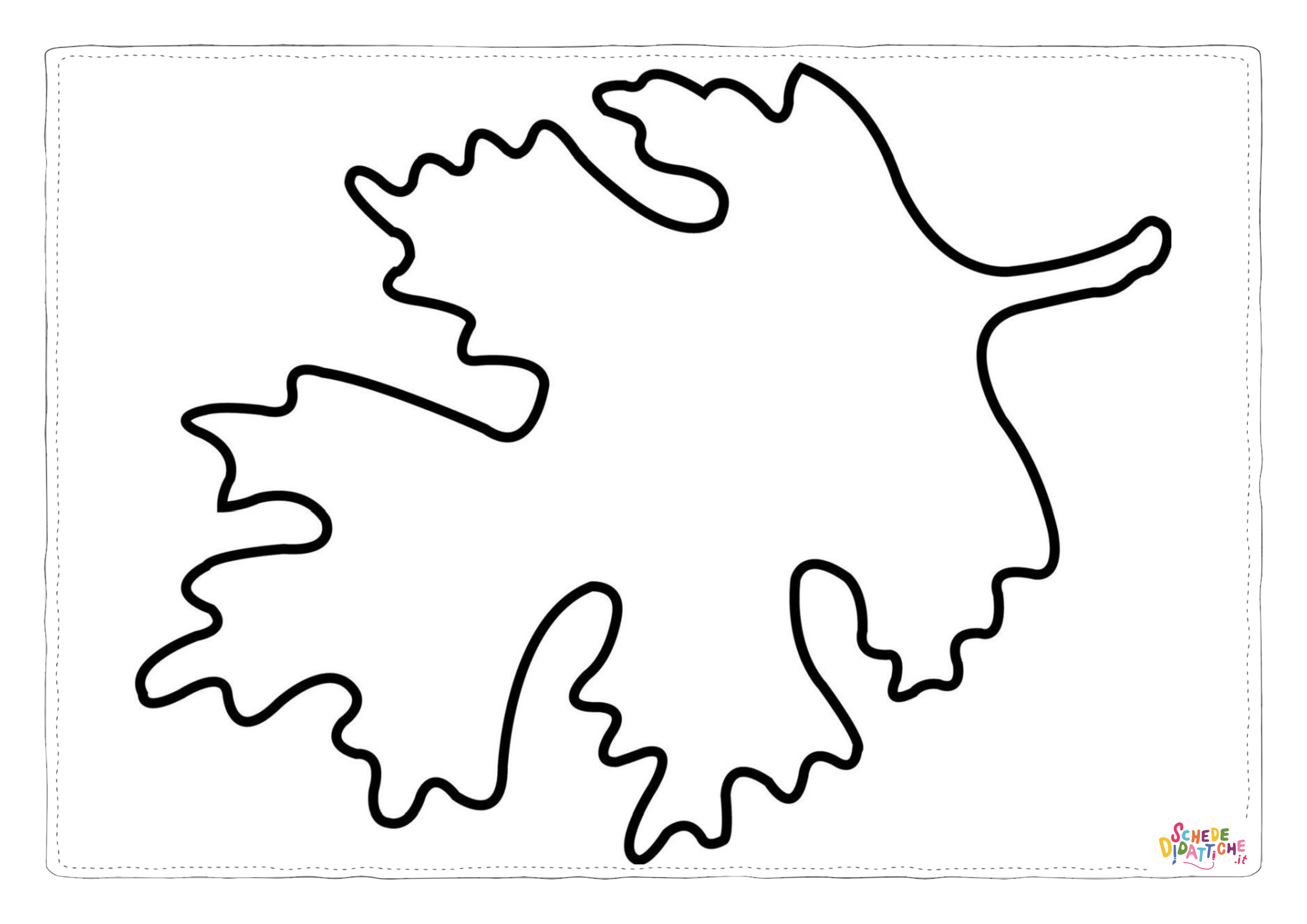 Disegno "Disegno di foglia da stampare e colorare 30" Disegno di foglia da stampare e colorare 30