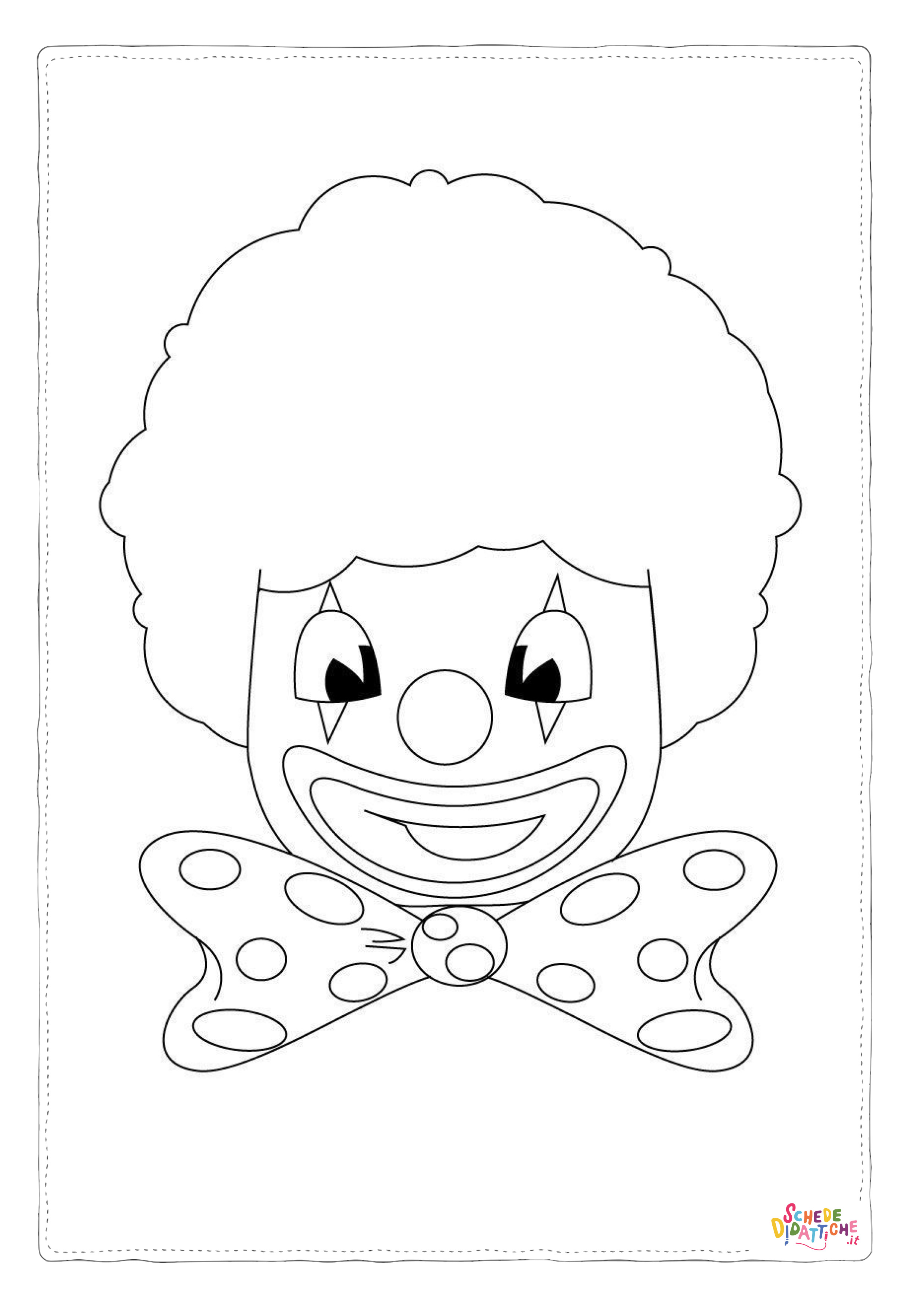 Disegno di clown da stampare e colorare 55