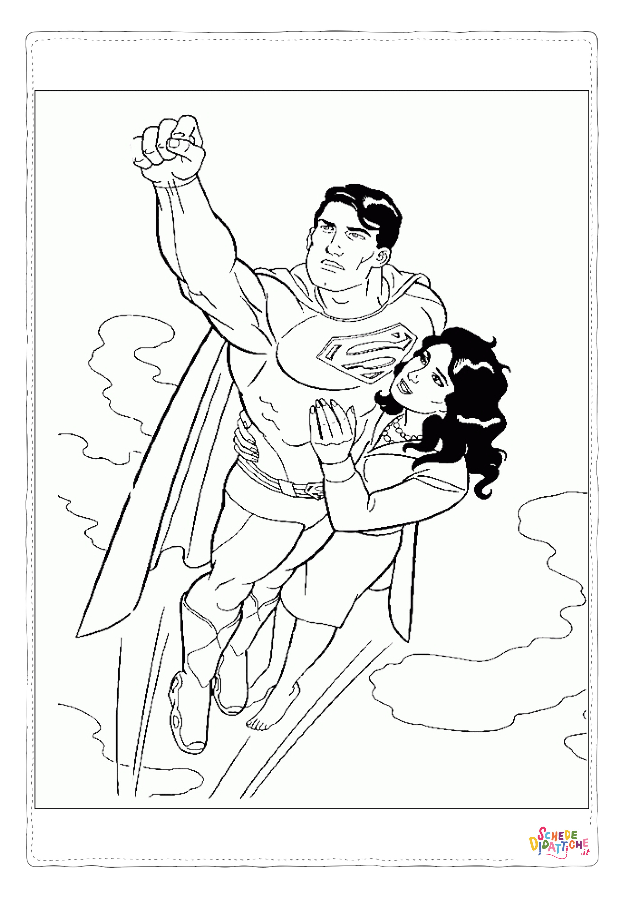 Disegno "Disegno di Superman da stampare e colorare 28" Disegno di Superman da stampare e colorare 28
