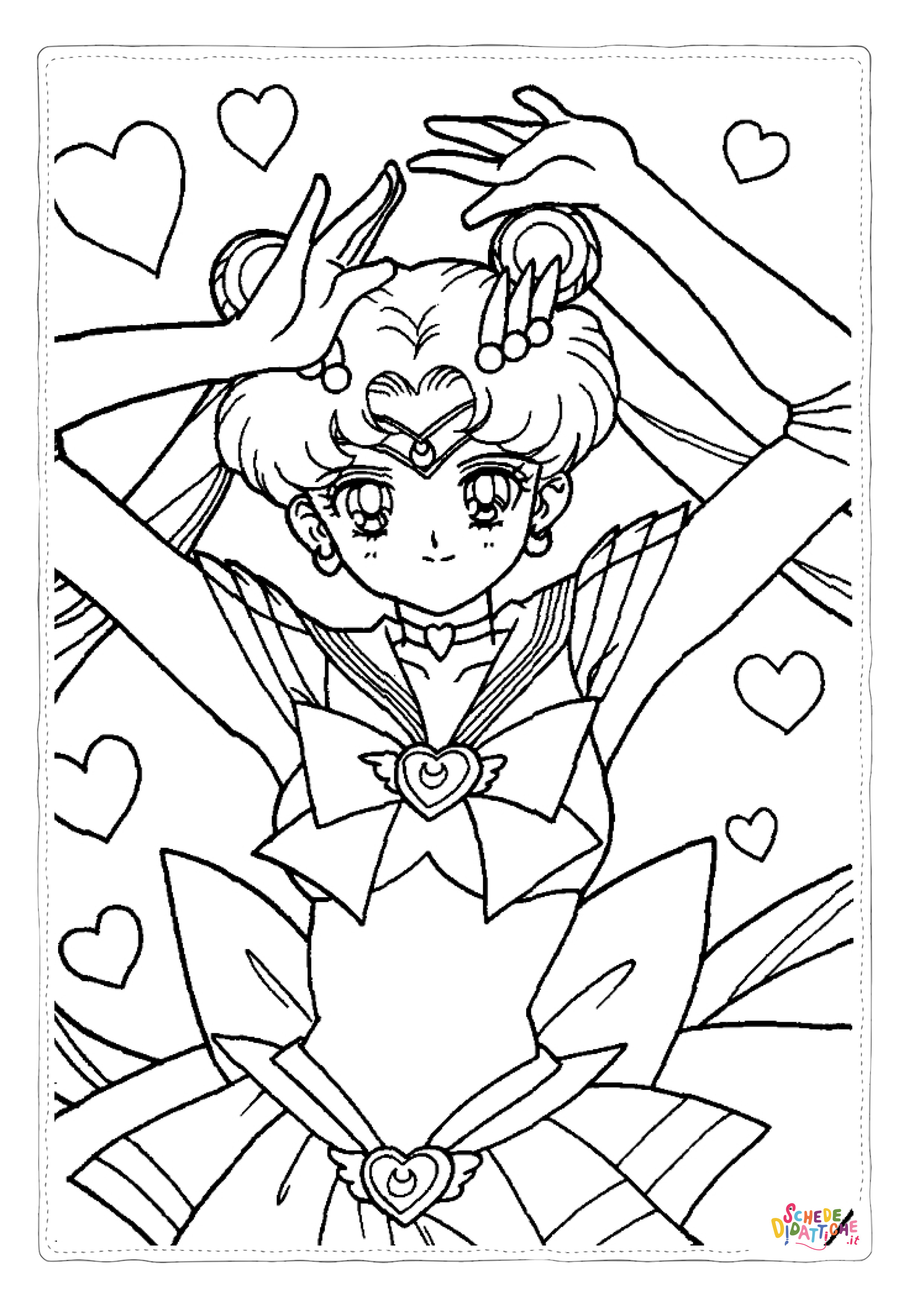 Disegno di Sailor Moon da stampare e colorare 1