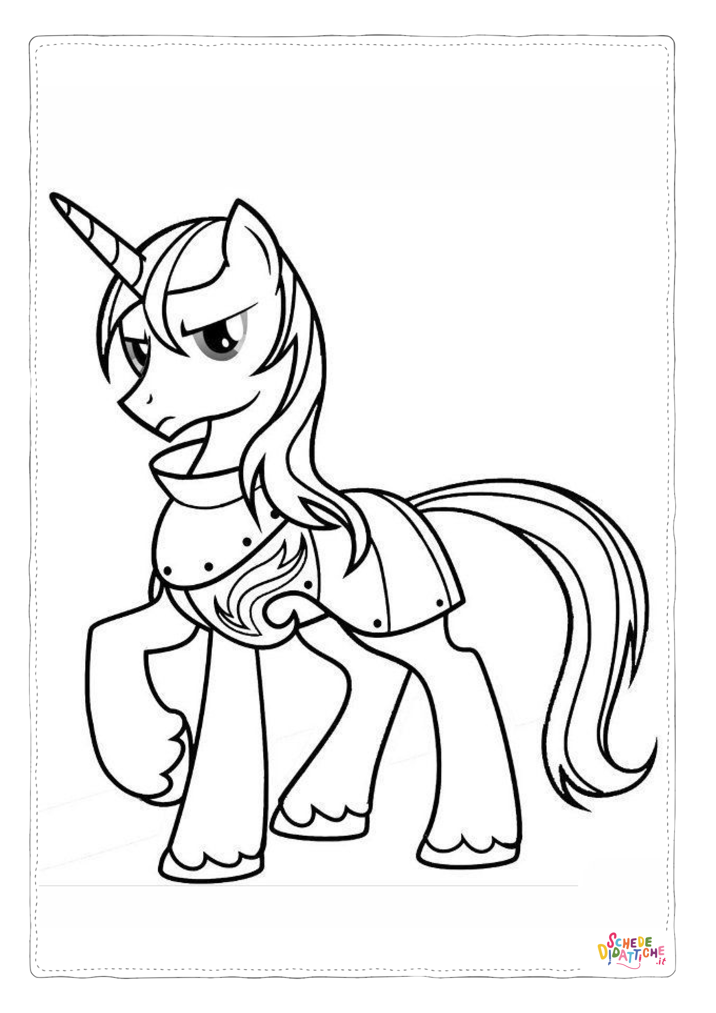 Disegno "Disegno di unicorno da stampare e colorare 74" Disegno di unicorno da stampare e colorare 74