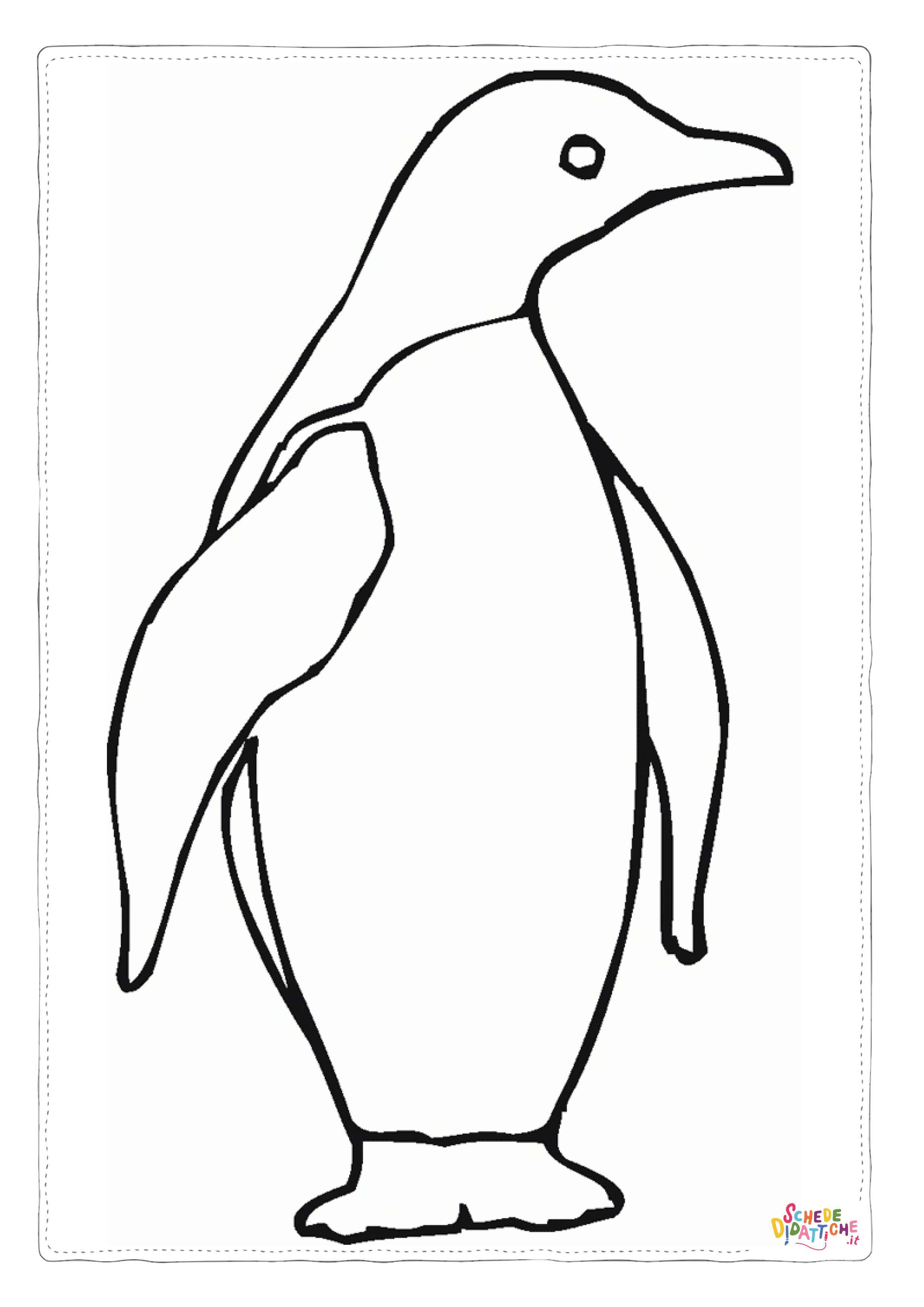 Disegno "Disegno di pinguino da stampare e colorare 26" Disegno di pinguino da stampare e colorare 26