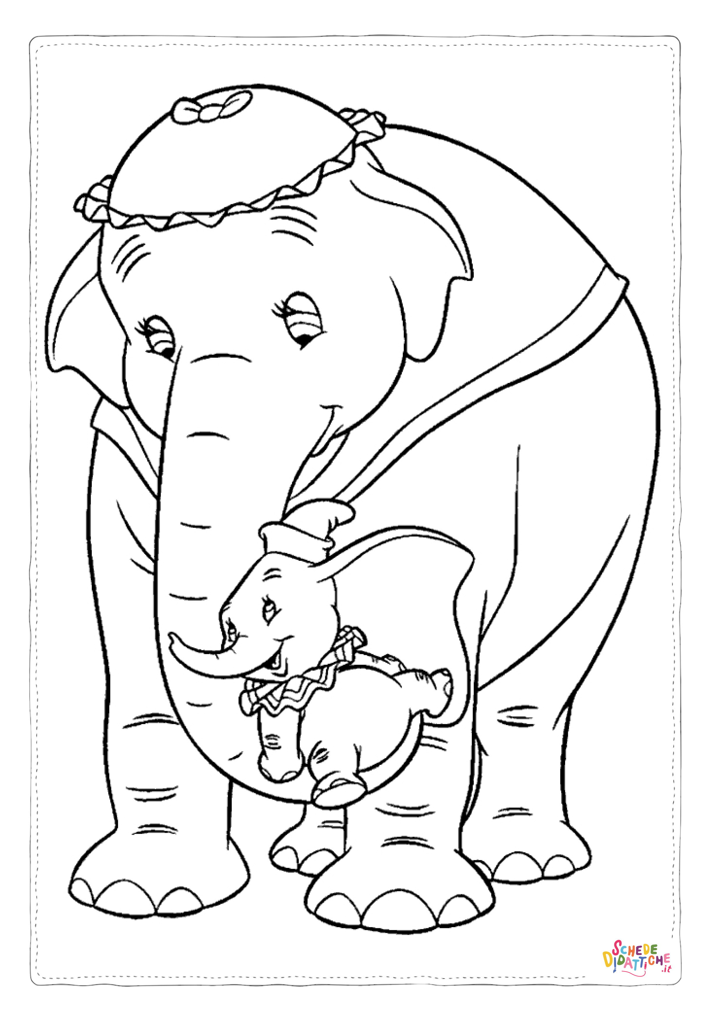 Disegno di Dumbo da stampare e colorare 55