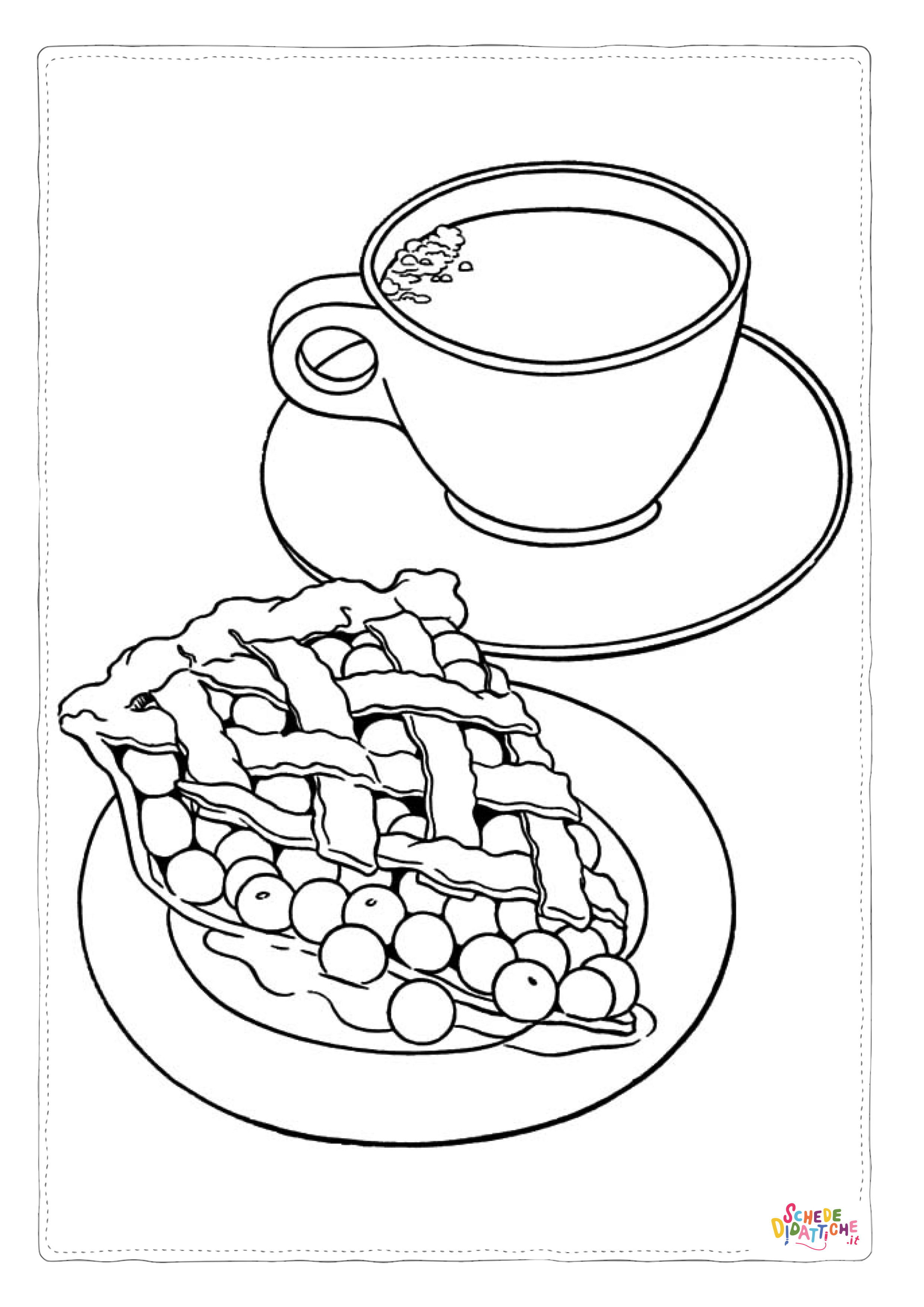 Disegno di colazione da stampare e colorare 34