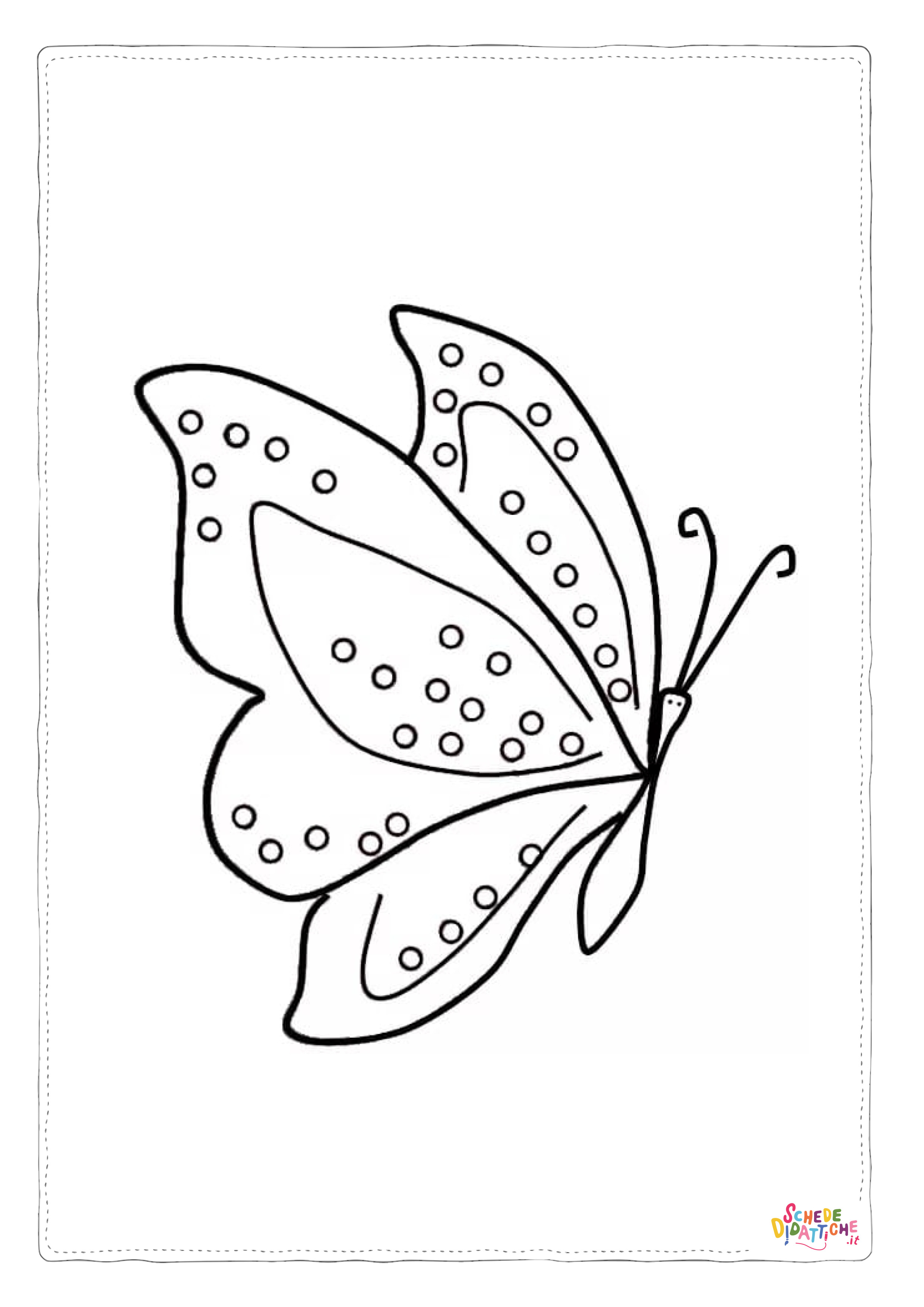 Disegno "Disegno di farfalla da stampare e colorare 285" Disegno di farfalla da stampare e colorare 285