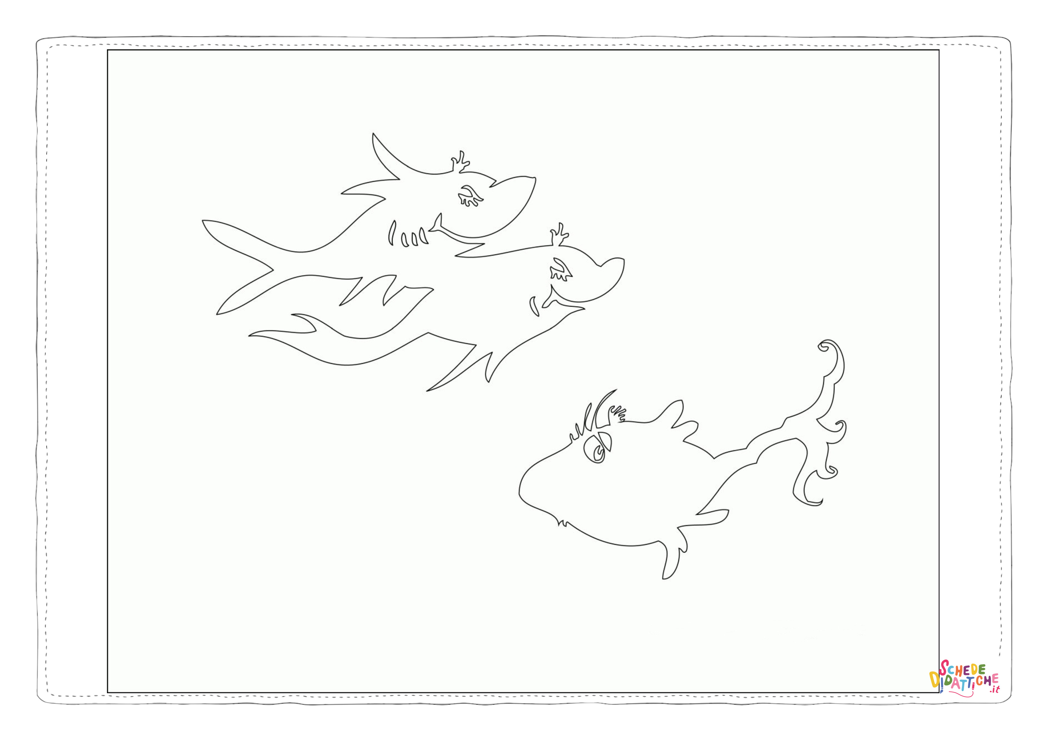 Disegno "Disegno di pesce da stampare e colorare 235" Disegno di pesce da stampare e colorare 235