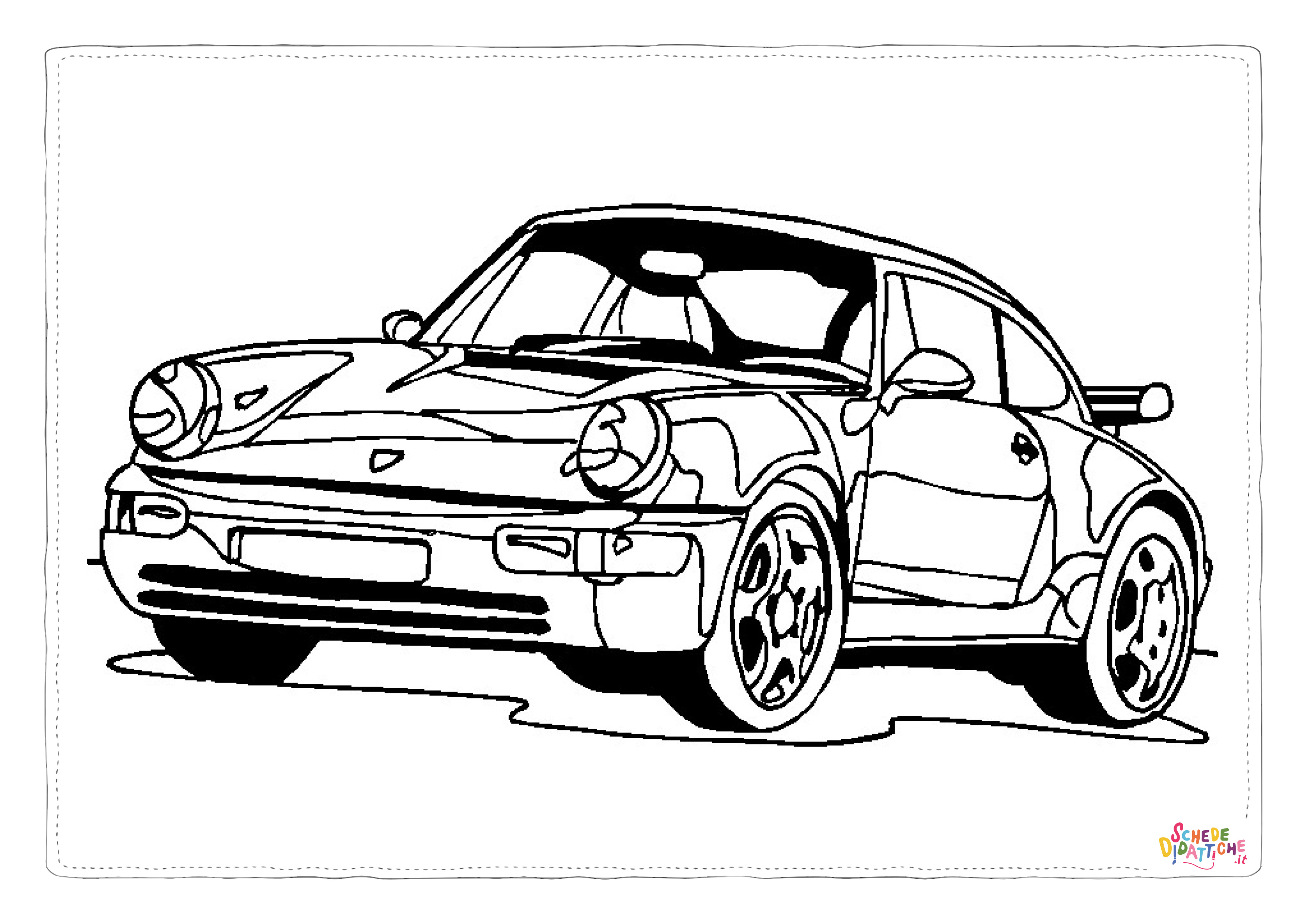Disegno "Disegno di automobile da stampare e colorare 130" Disegno di automobile da stampare e colorare 130