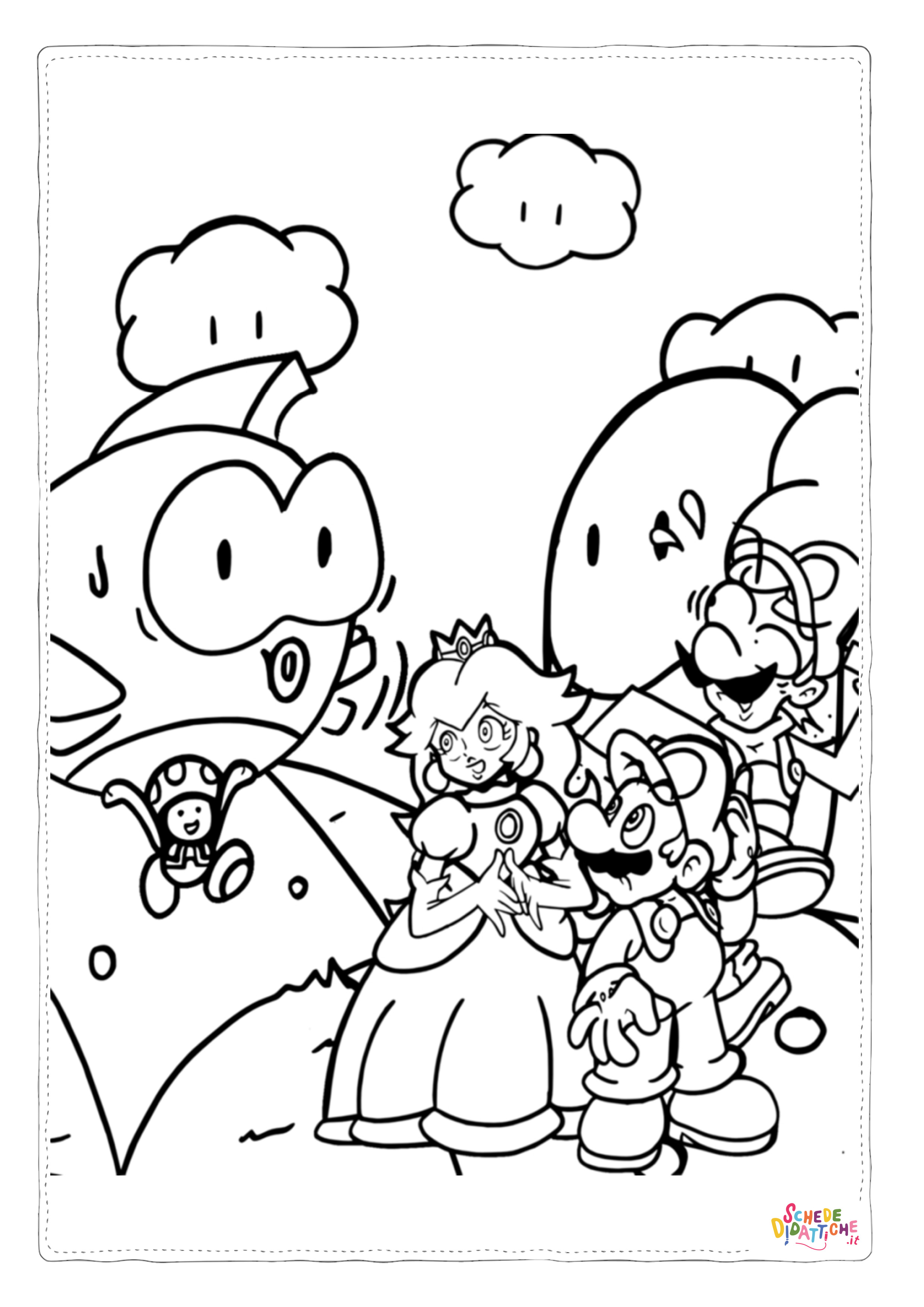Disegno "Disegno di Super Mario da stampare e colorare 83" Disegno di Super Mario da stampare e colorare 83