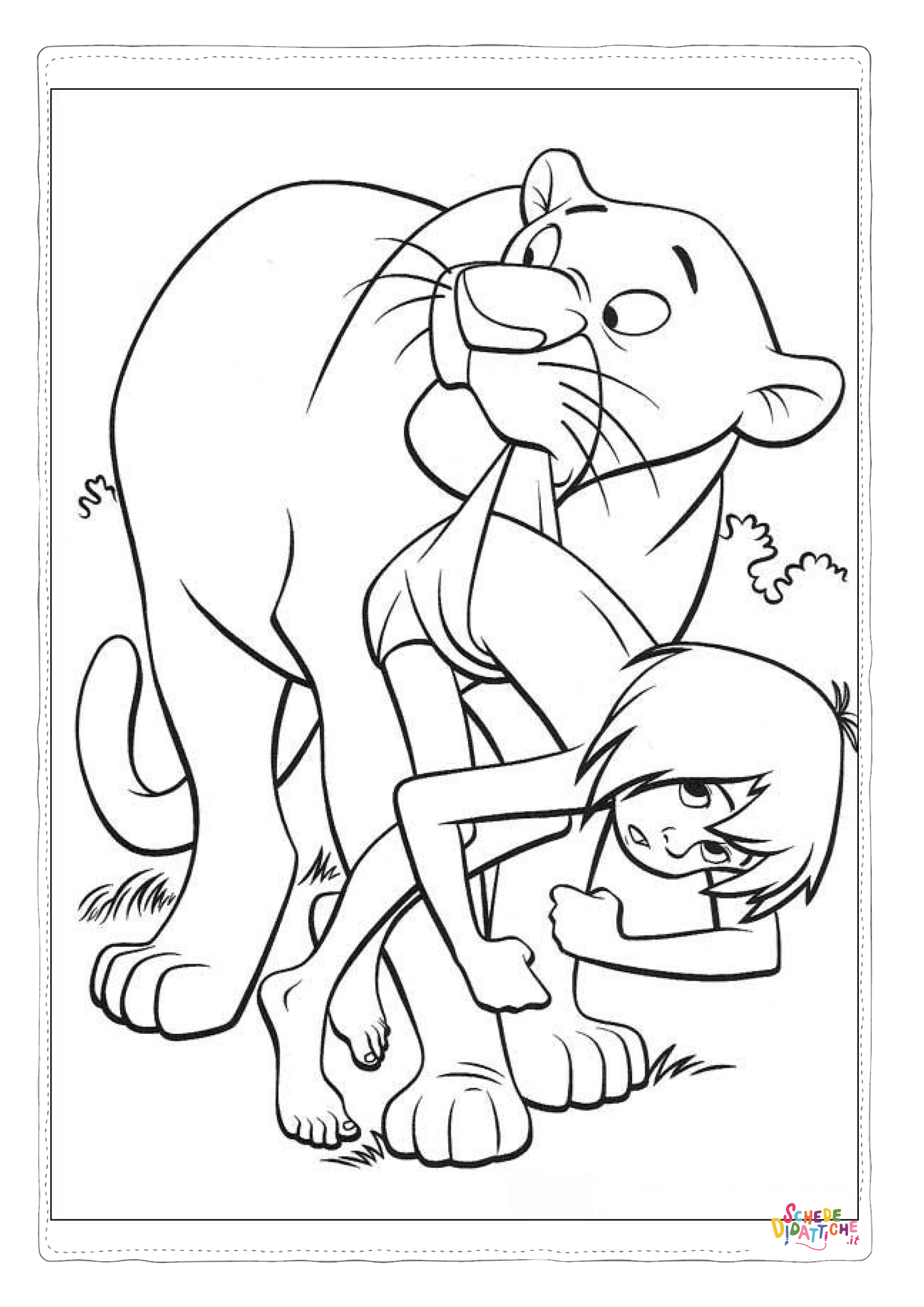 Disegno di Il libro della giungla da stampare e colorare 46