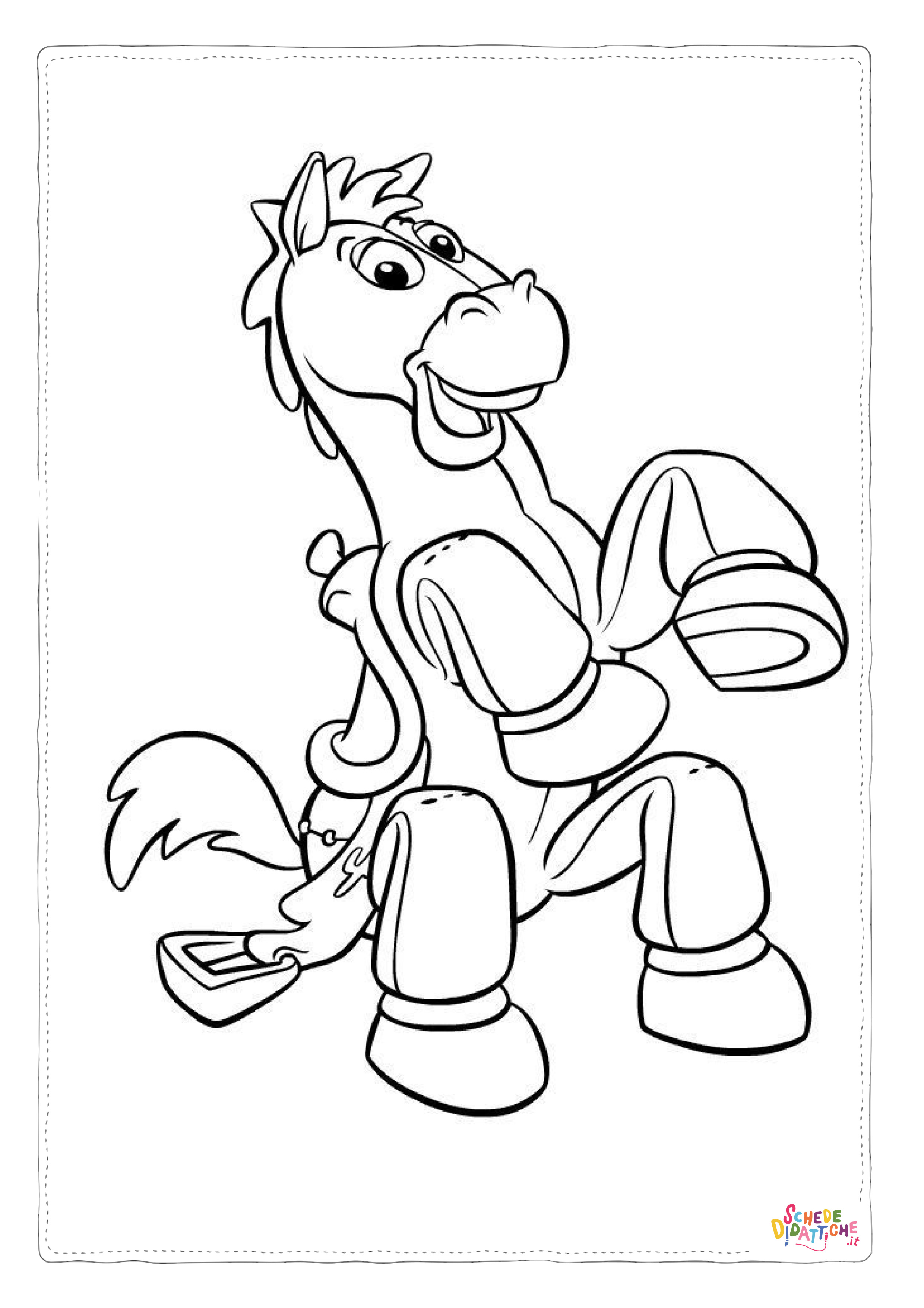 Disegno "Disegno di cavallo da stampare e colorare 207" Disegno di cavallo da stampare e colorare 207