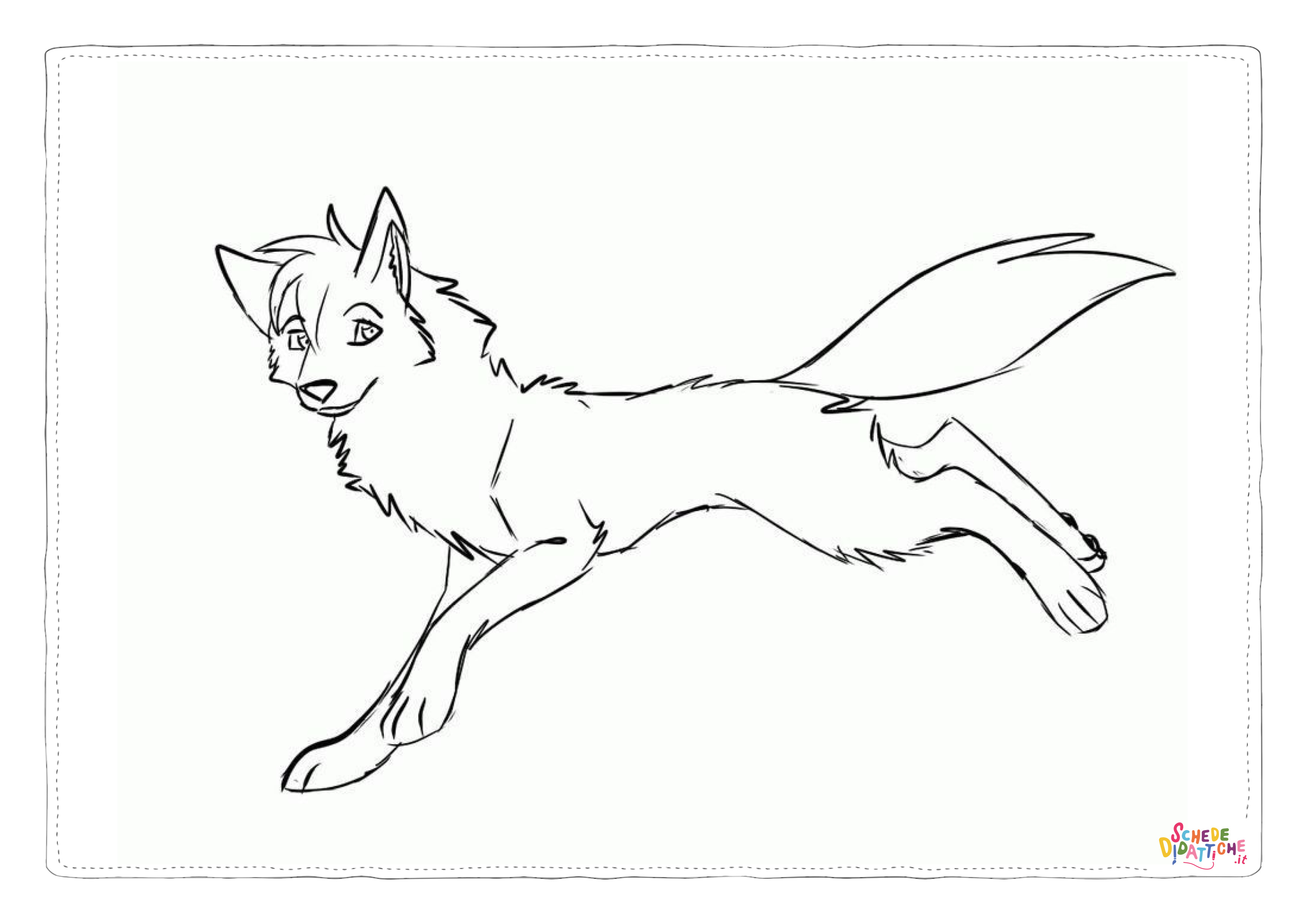 Disegno "Disegno di volpe da stampare e colorare 105" Disegno di volpe da stampare e colorare 105
