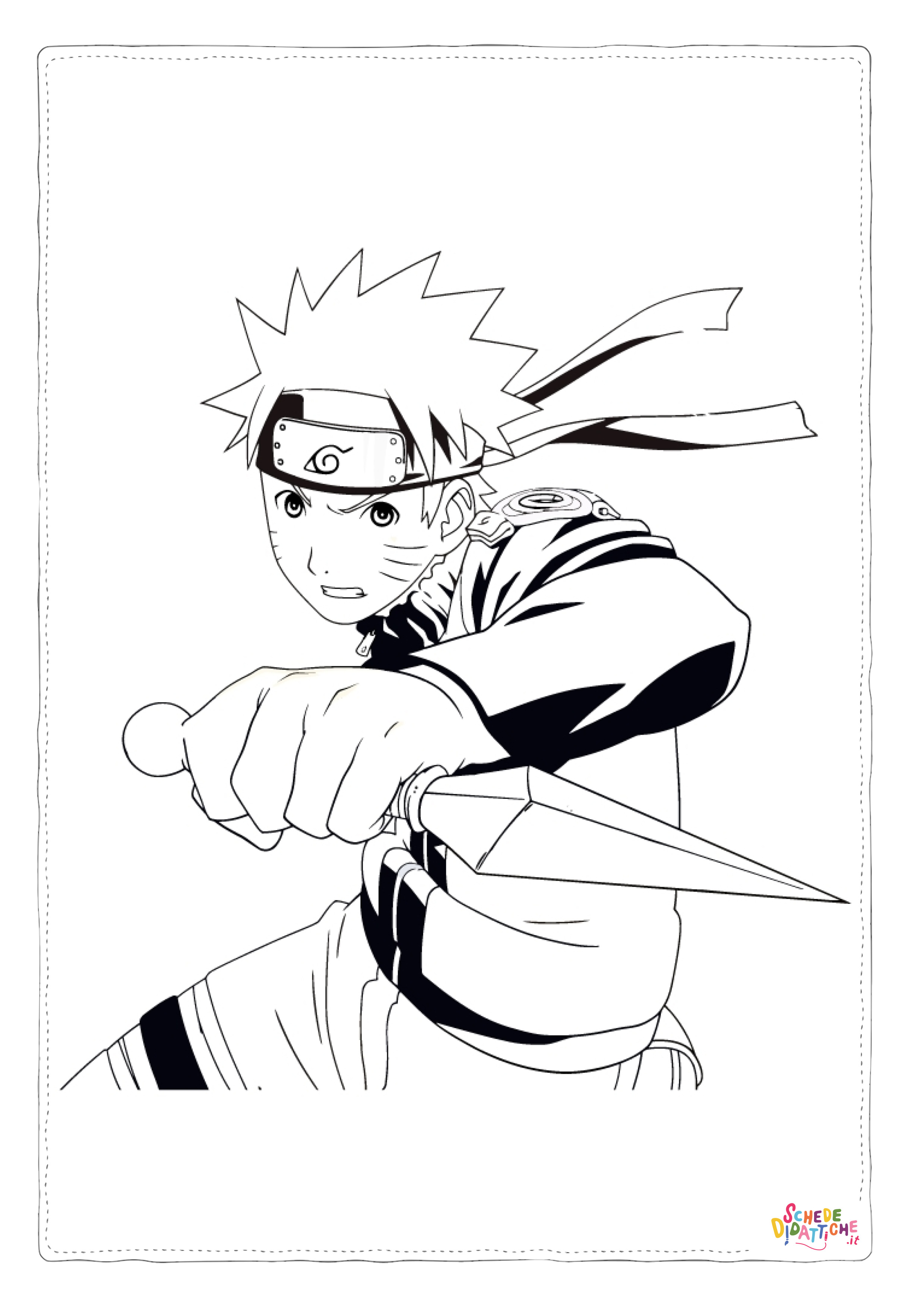 Disegno "Disegno di Naruto da stampare e colorare 11" Disegno di Naruto da stampare e colorare 11