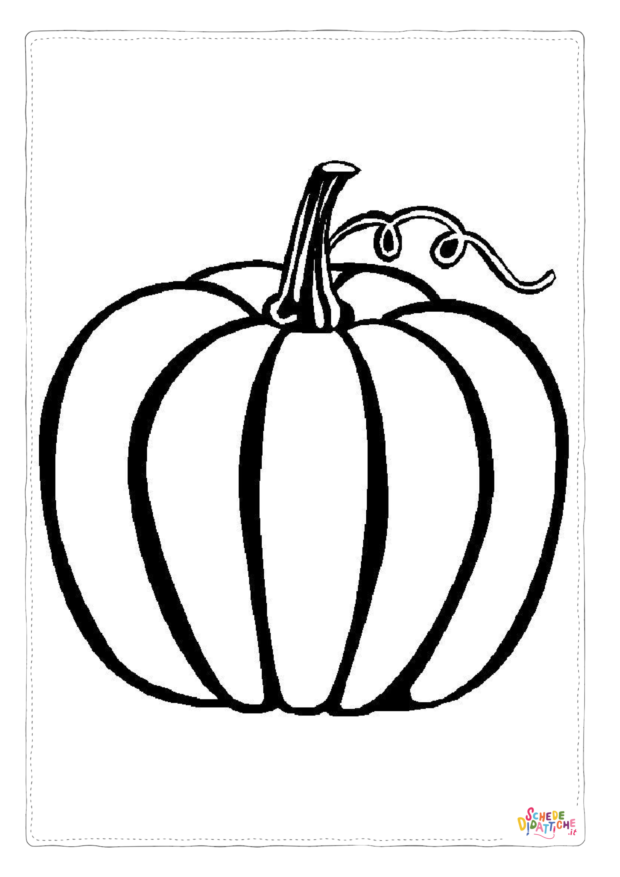 Disegno "Disegno di zucca da stampare e colorare 27" Disegno di zucca da stampare e colorare 27