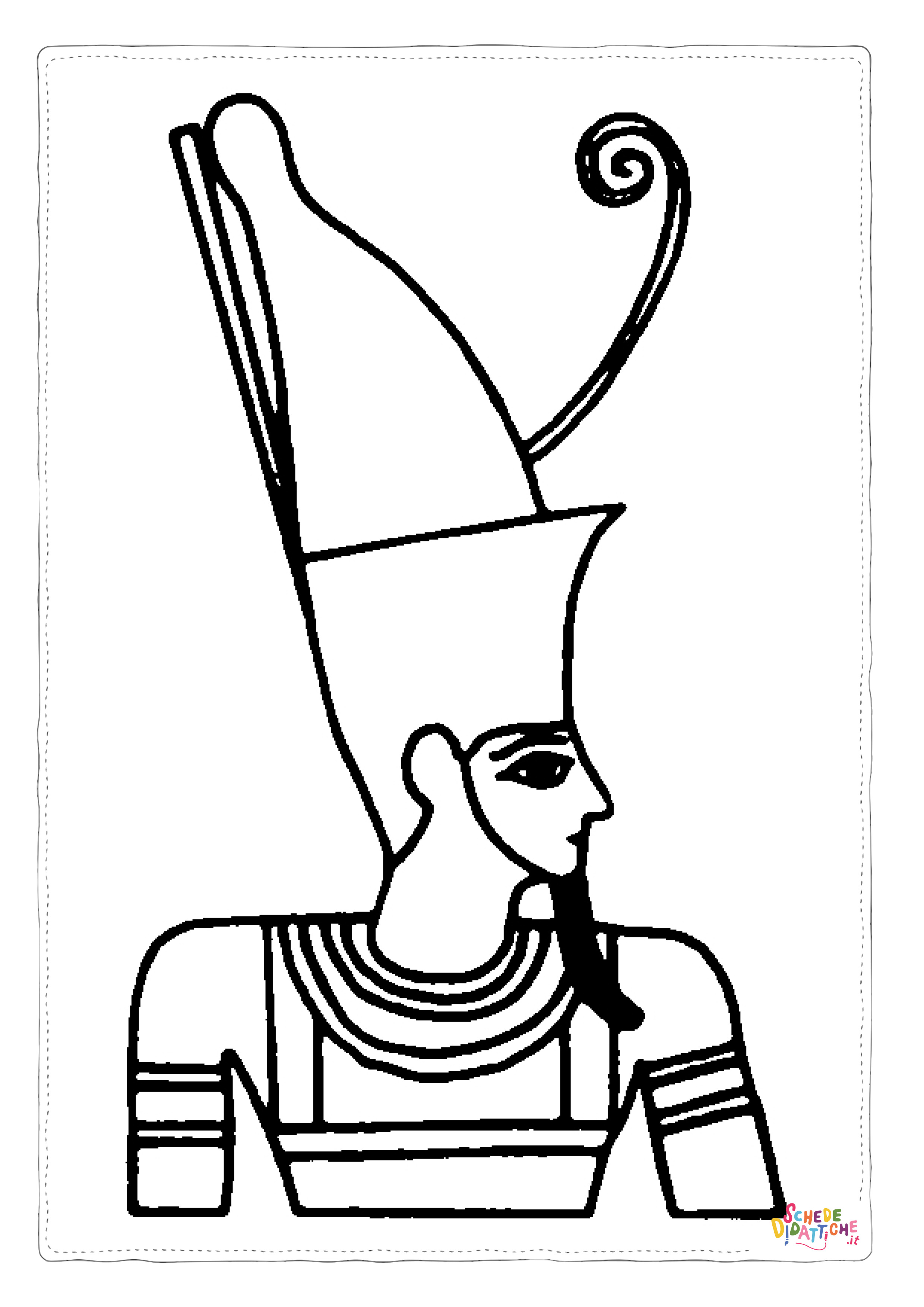 Disegno "Disegno di Impero Egizio da stampare e colorare 15" Disegno di Impero Egizio da stampare e colorare 15