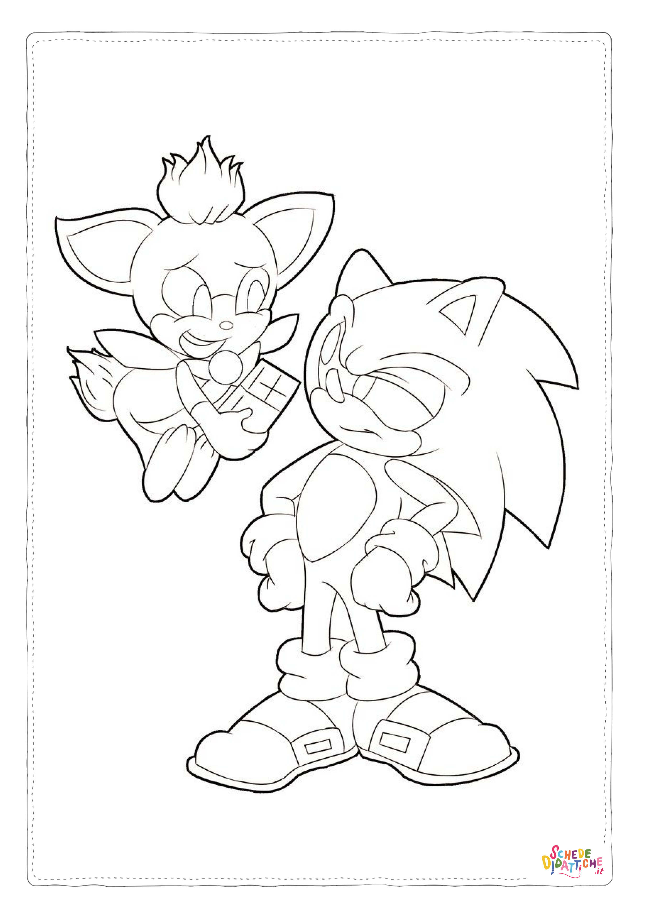 Disegno "Disegno di Sonic da stampare e colorare 25" Disegno di Sonic da stampare e colorare 25